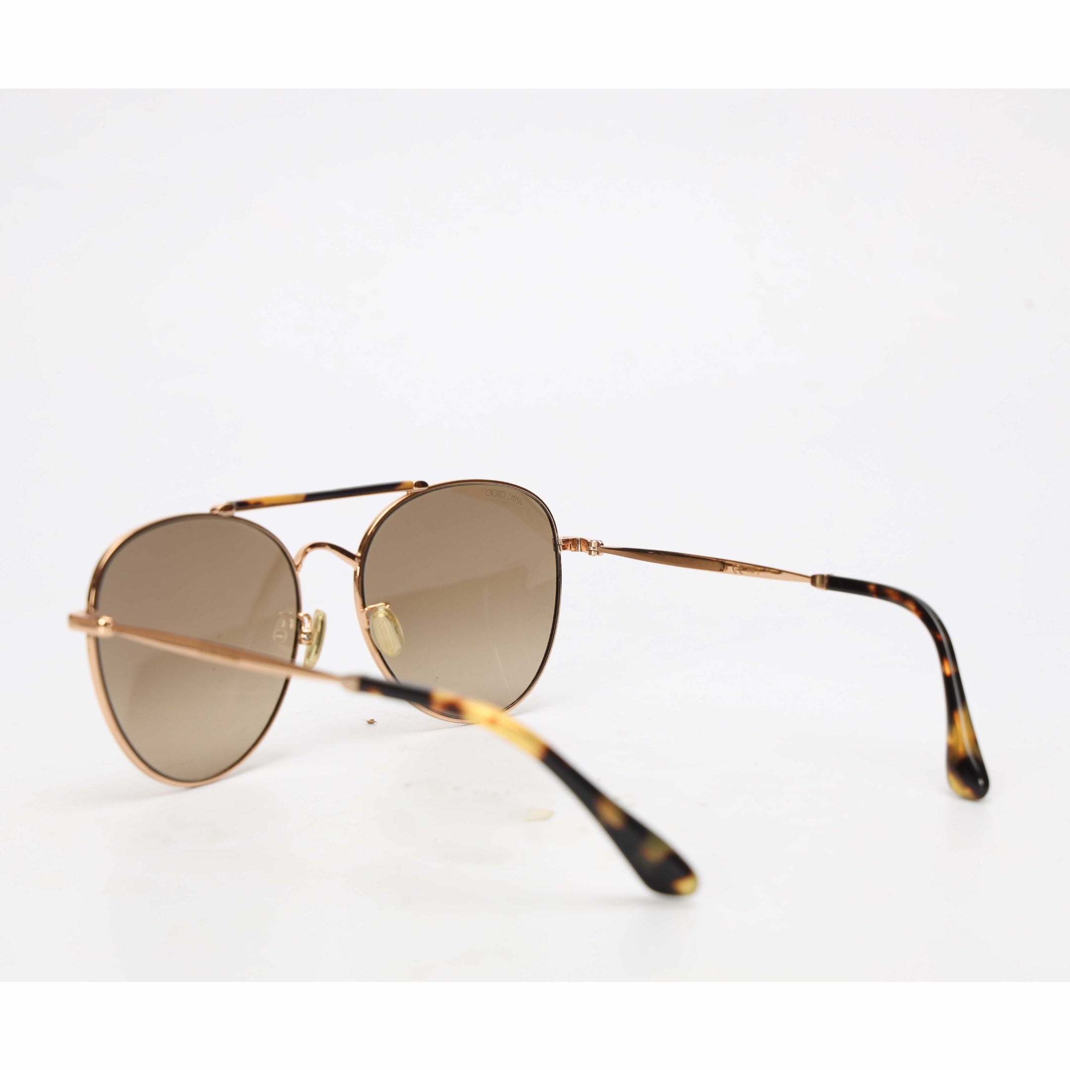 Jimmy Choo Gold Abbie Aviator Sunglasses