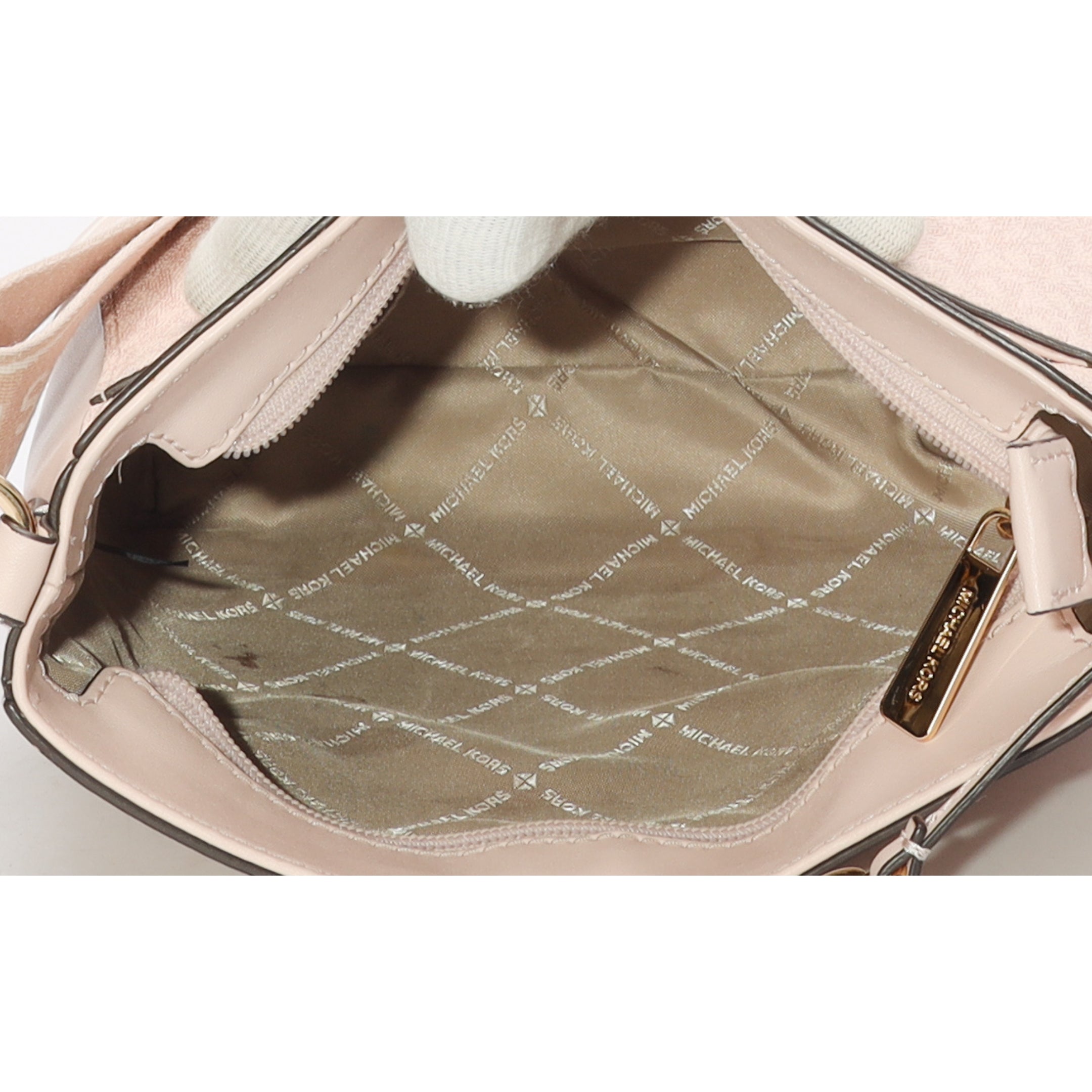 Michael Kors Jet Set Pink Travel Logo Messenger Bag