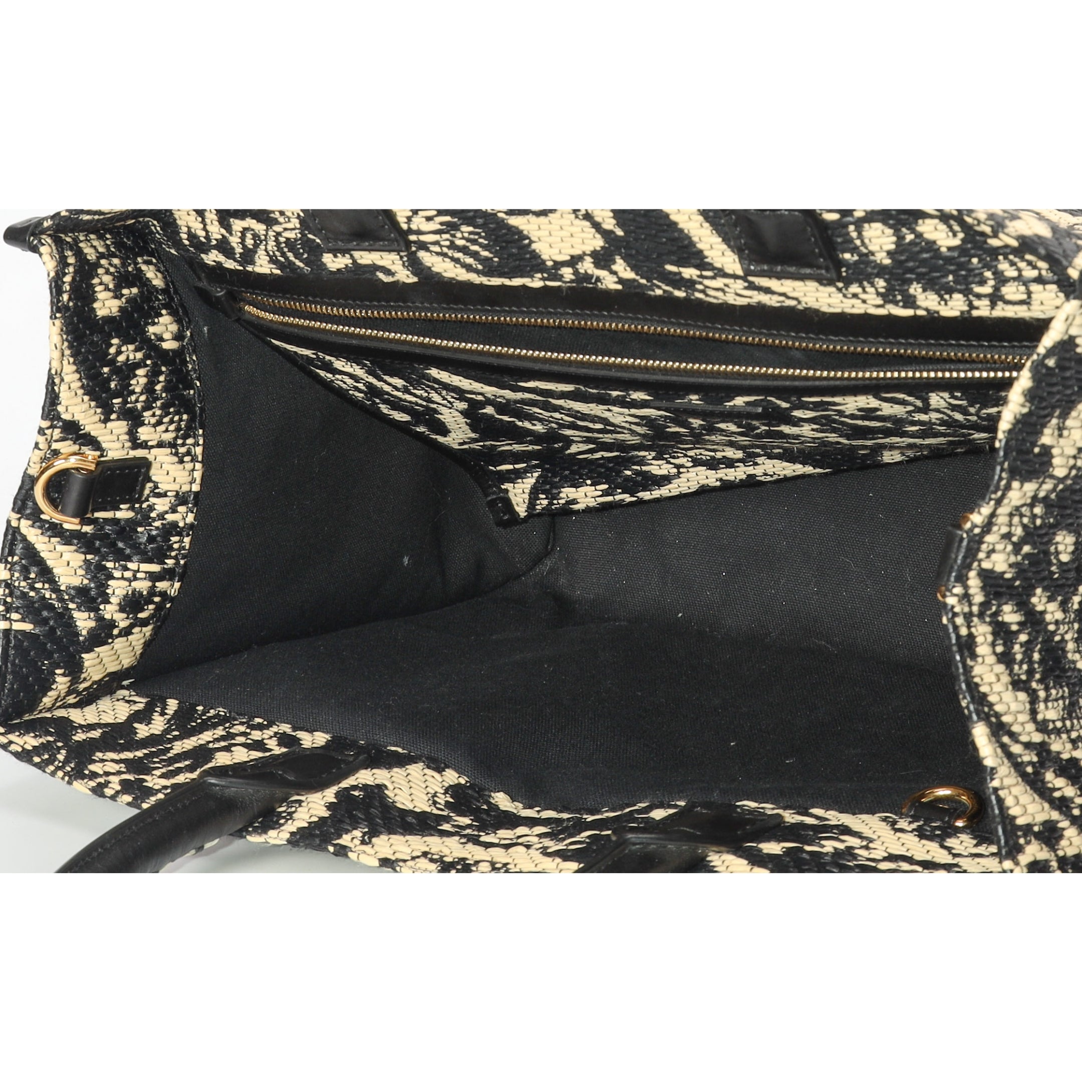 Versace Barocco Athena Raffia Tote