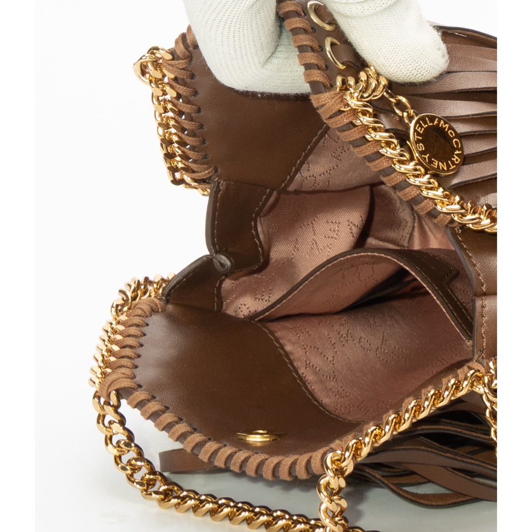 Stella McCartney Fringed Falabella Micro Tote Bag