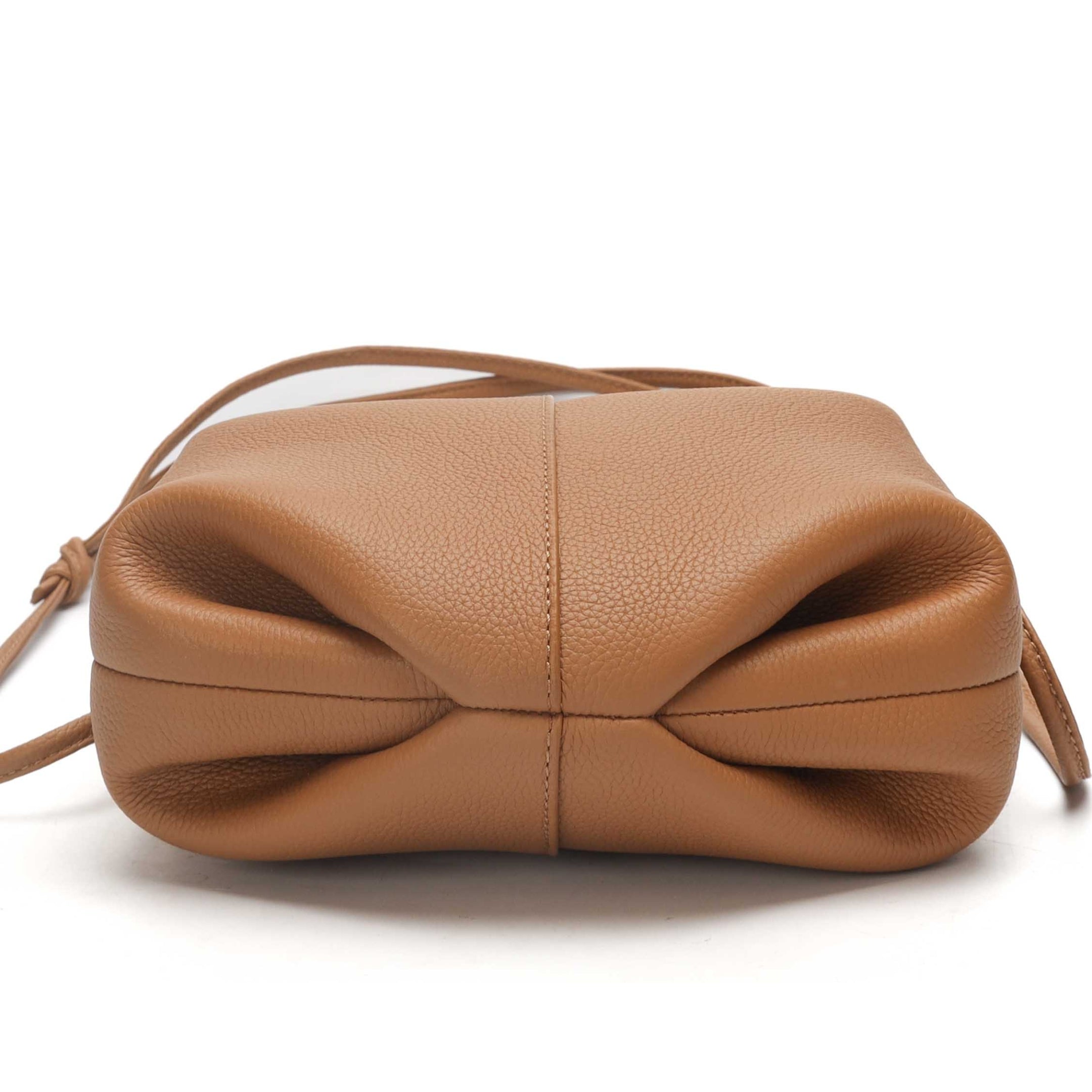 Polene Beri Textured Camel Crossbody Bag