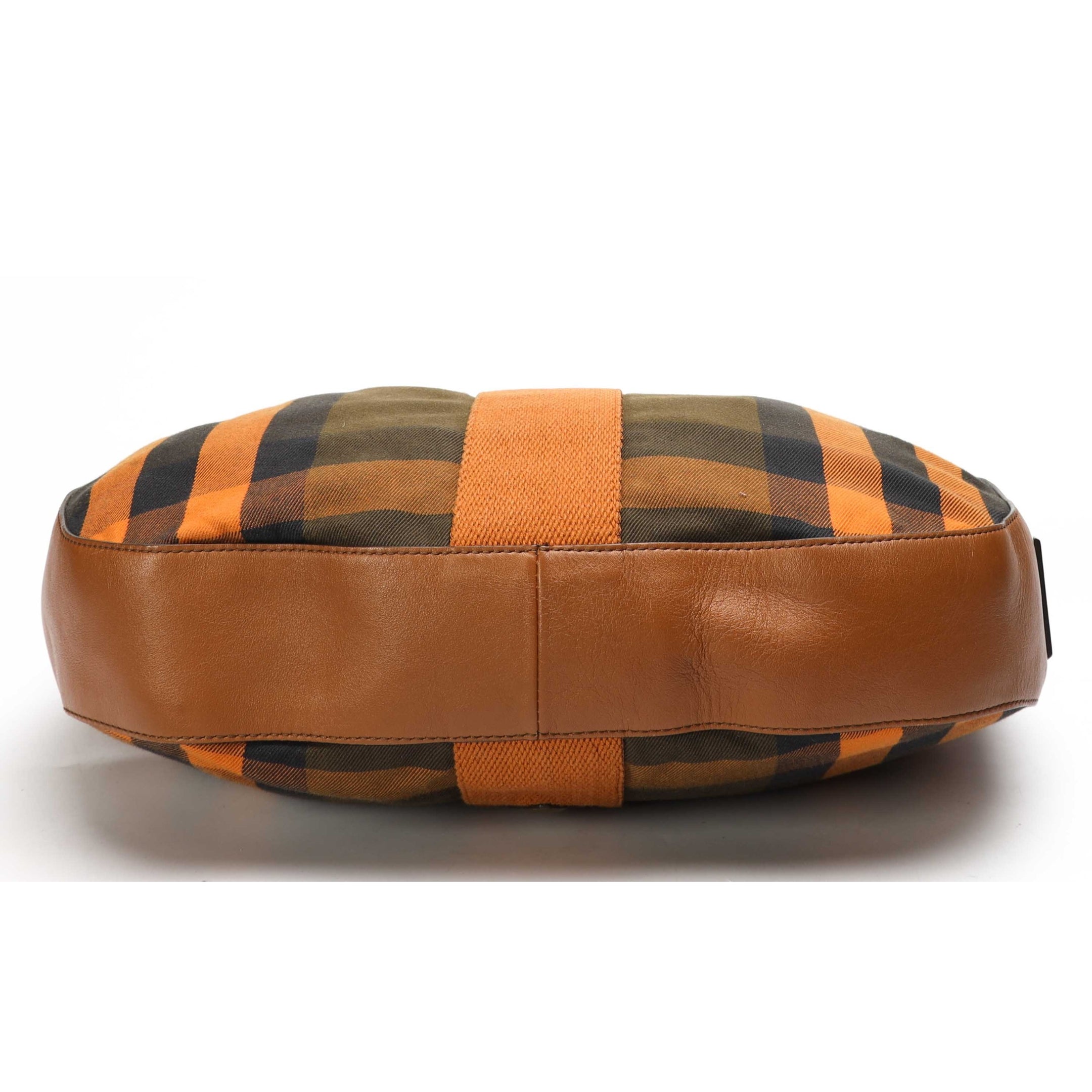 Burberry Brown/Orange Vintage Check Ashwood Hobo Bag
