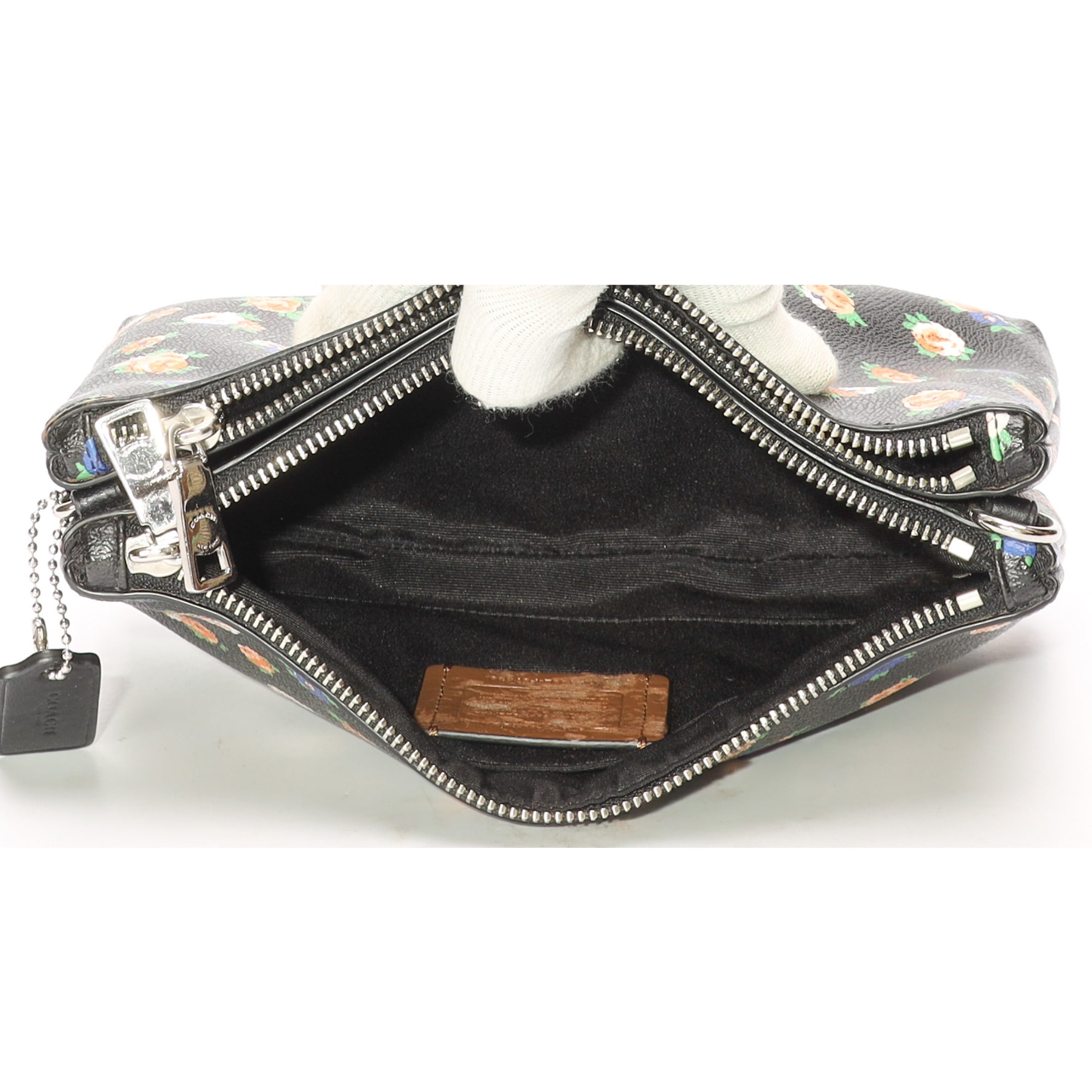 Coach Floral Black Crossbody Bag