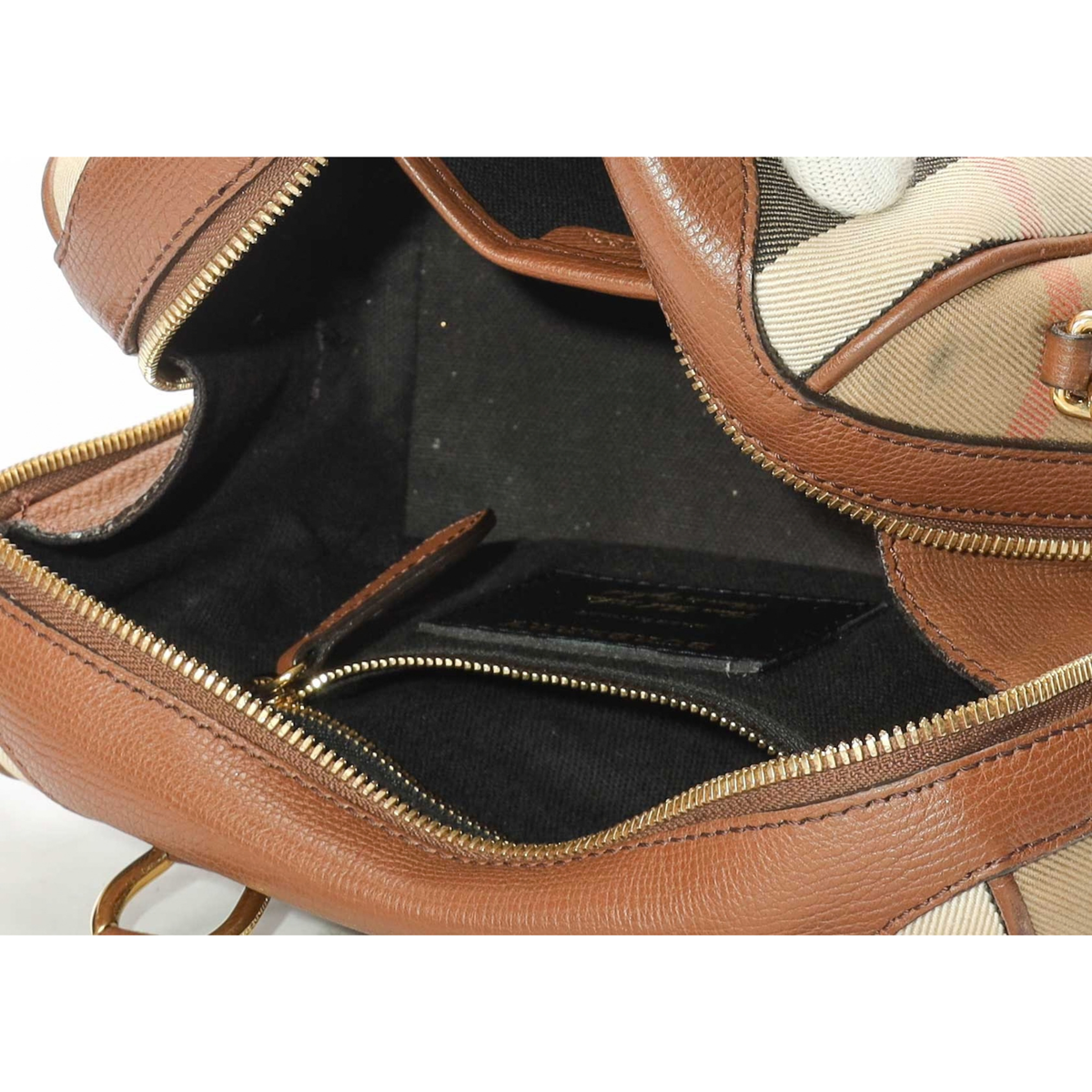Burberry House Check Top Handle Satchel