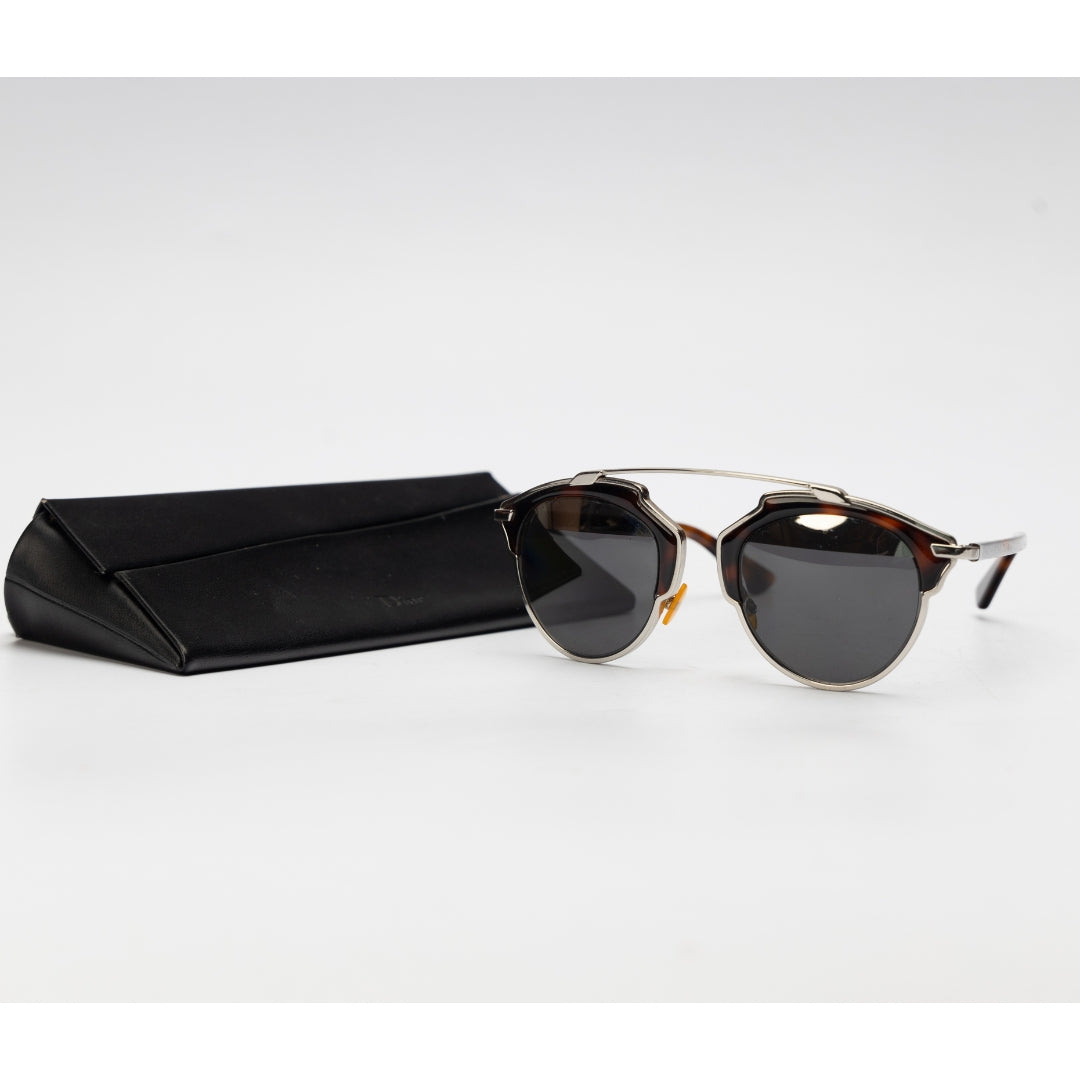 Dior Tortoise Frame So Real Round Sunglasses