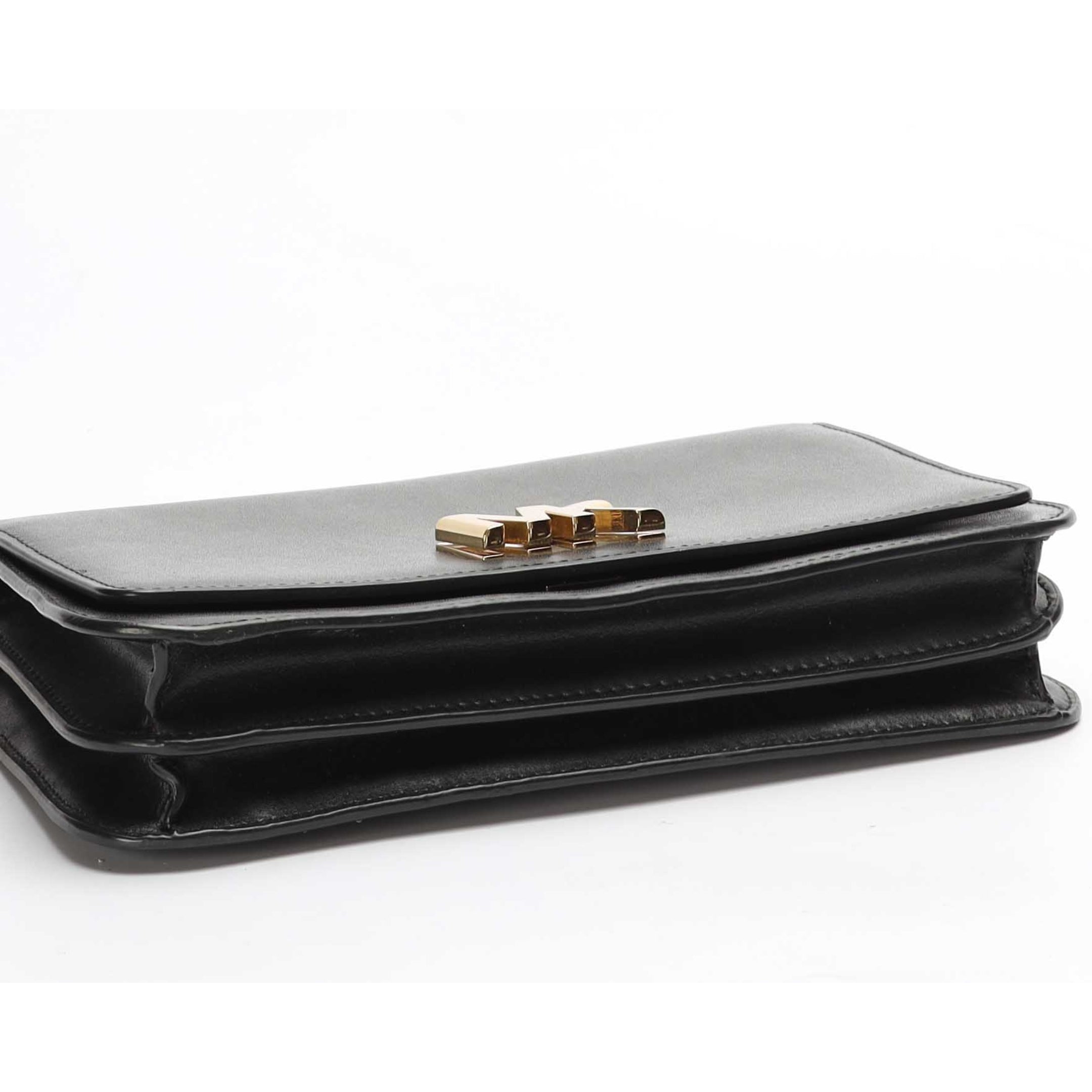 Michael Kors Black Mott Clutch Crossbody Bag