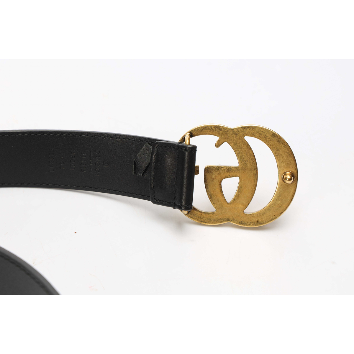 Gucci Black Marmont Logo Buckle Belt