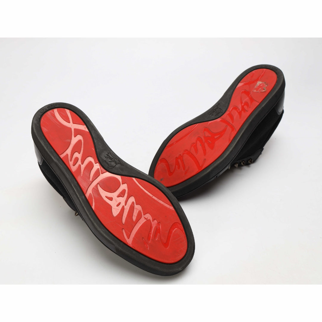 Christian Louboutin FAV. Fique A Vontade Spiked Black Sneakers