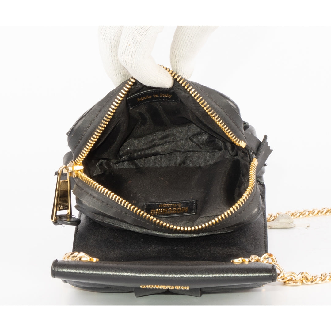 Moschino Inside Out Leather Crossbody Bag