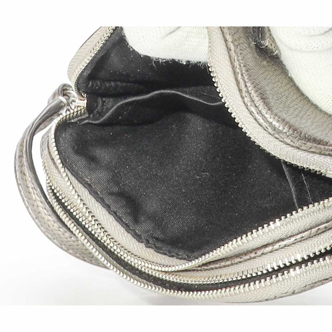 Coach Grey Sadie Turnlock Bow Crossbody Bag