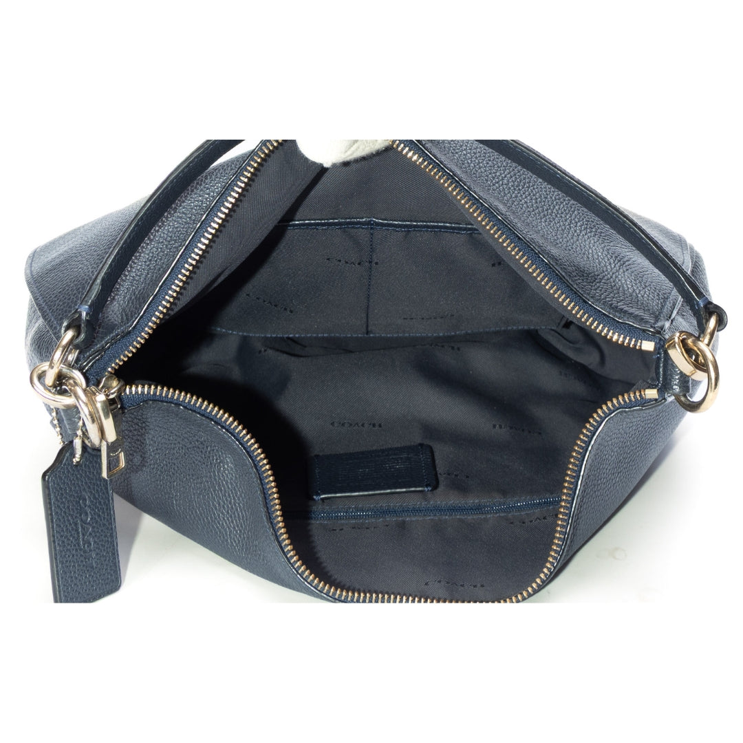 Coach Navy Turnlock Hobo Bag