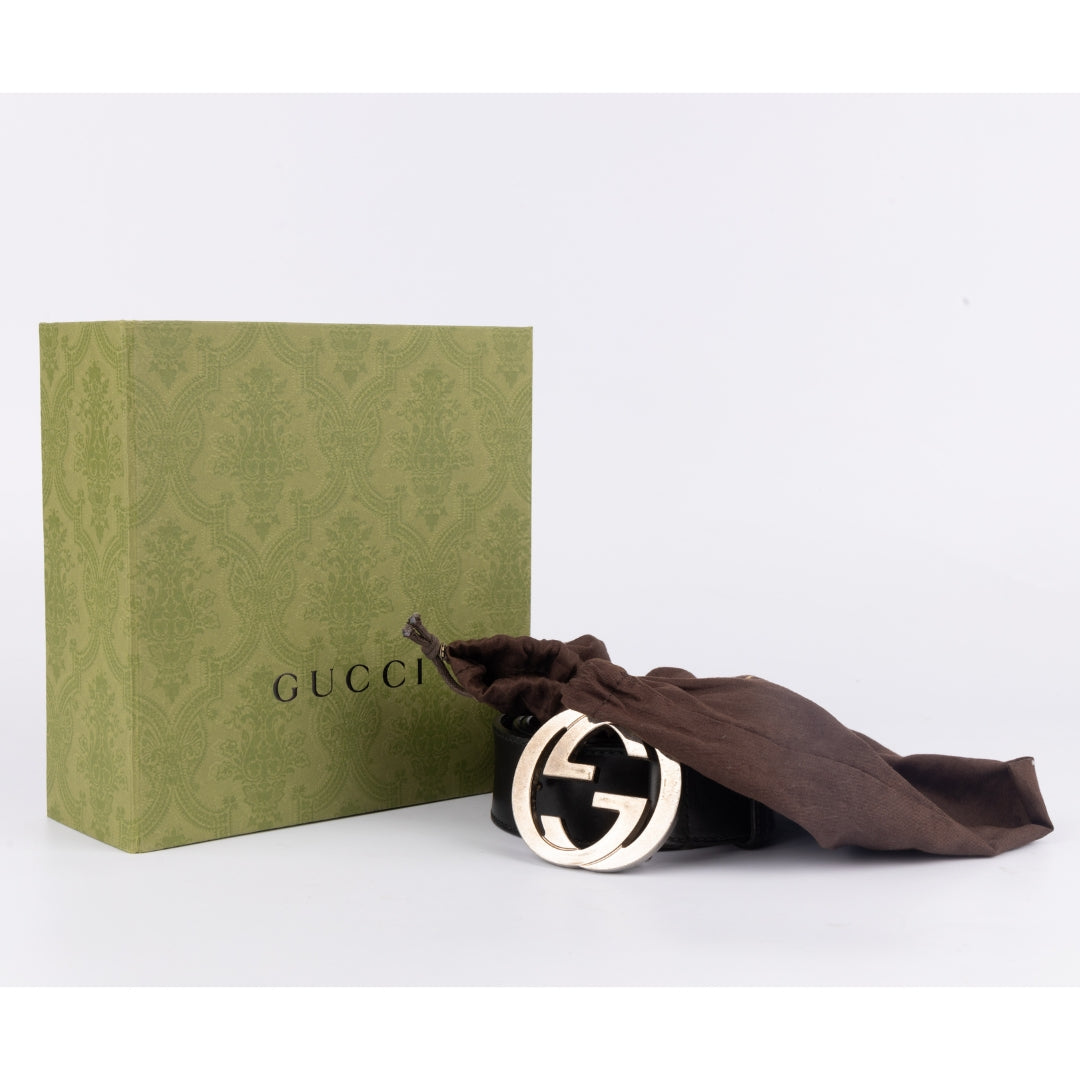 Gucci GG Interlocking Buckle Belt