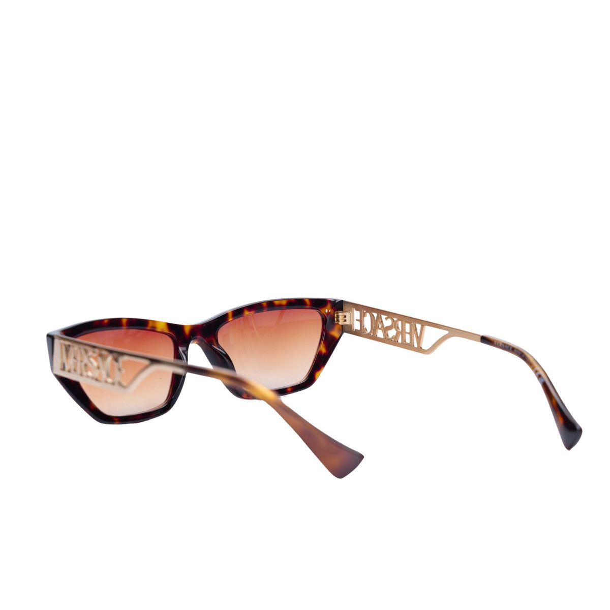 Versace Women's Cat Eye Brown Sunglasses