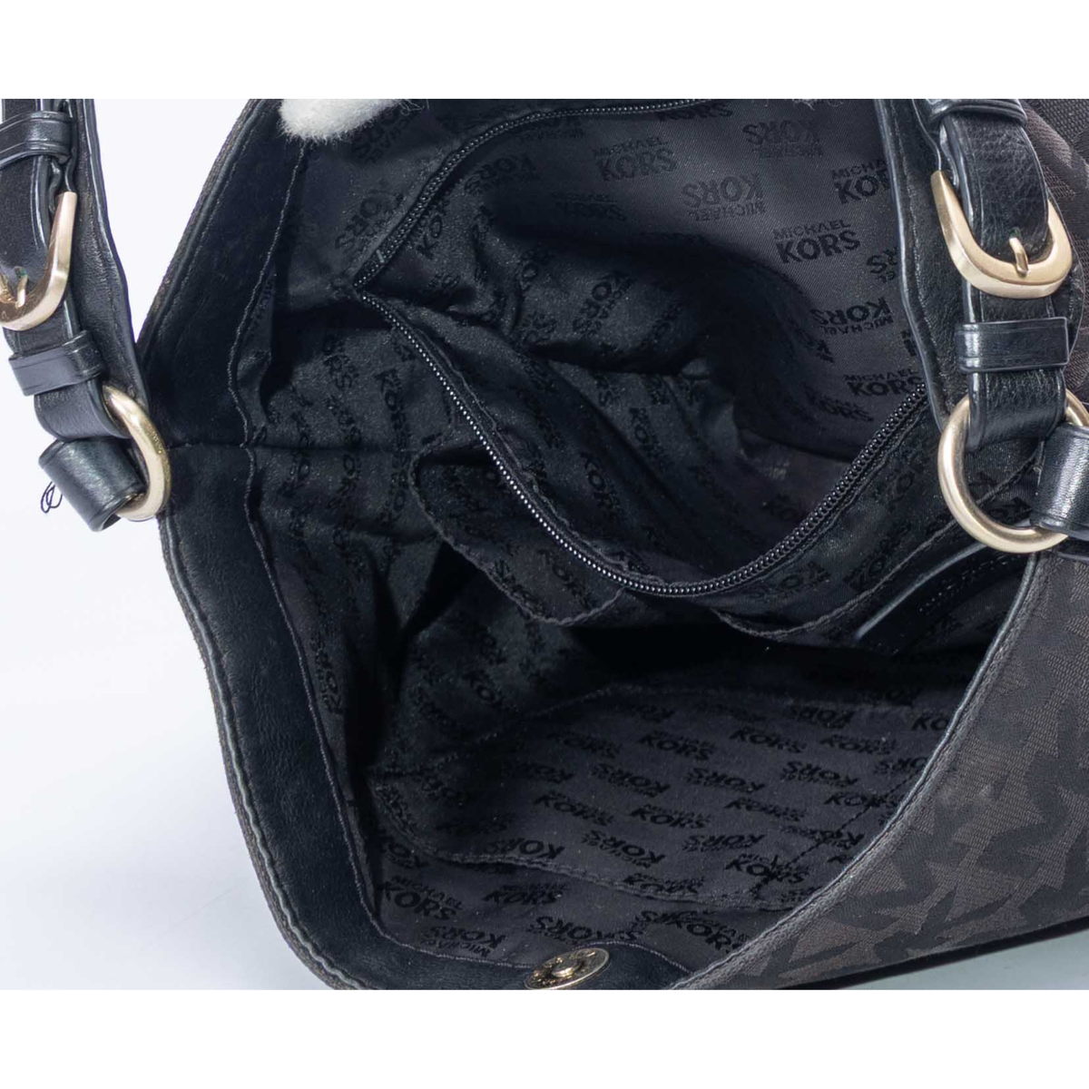 Michael Kors Black Signature Logo Hobo