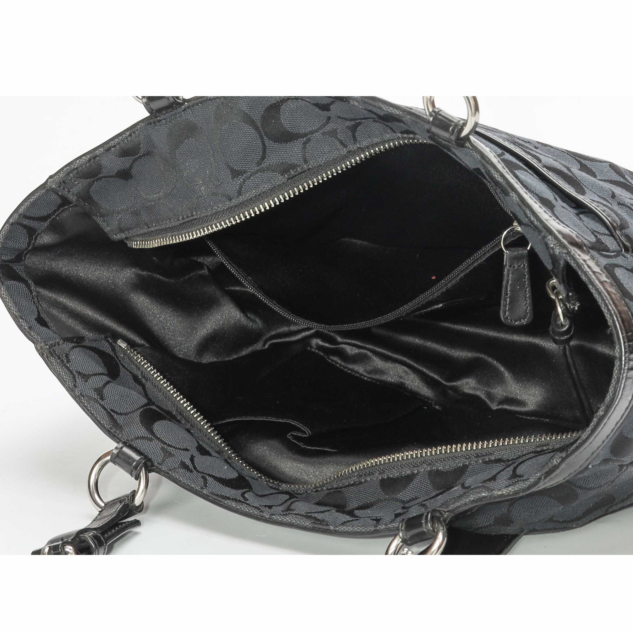 Coach Black Monogram Gallery Tote