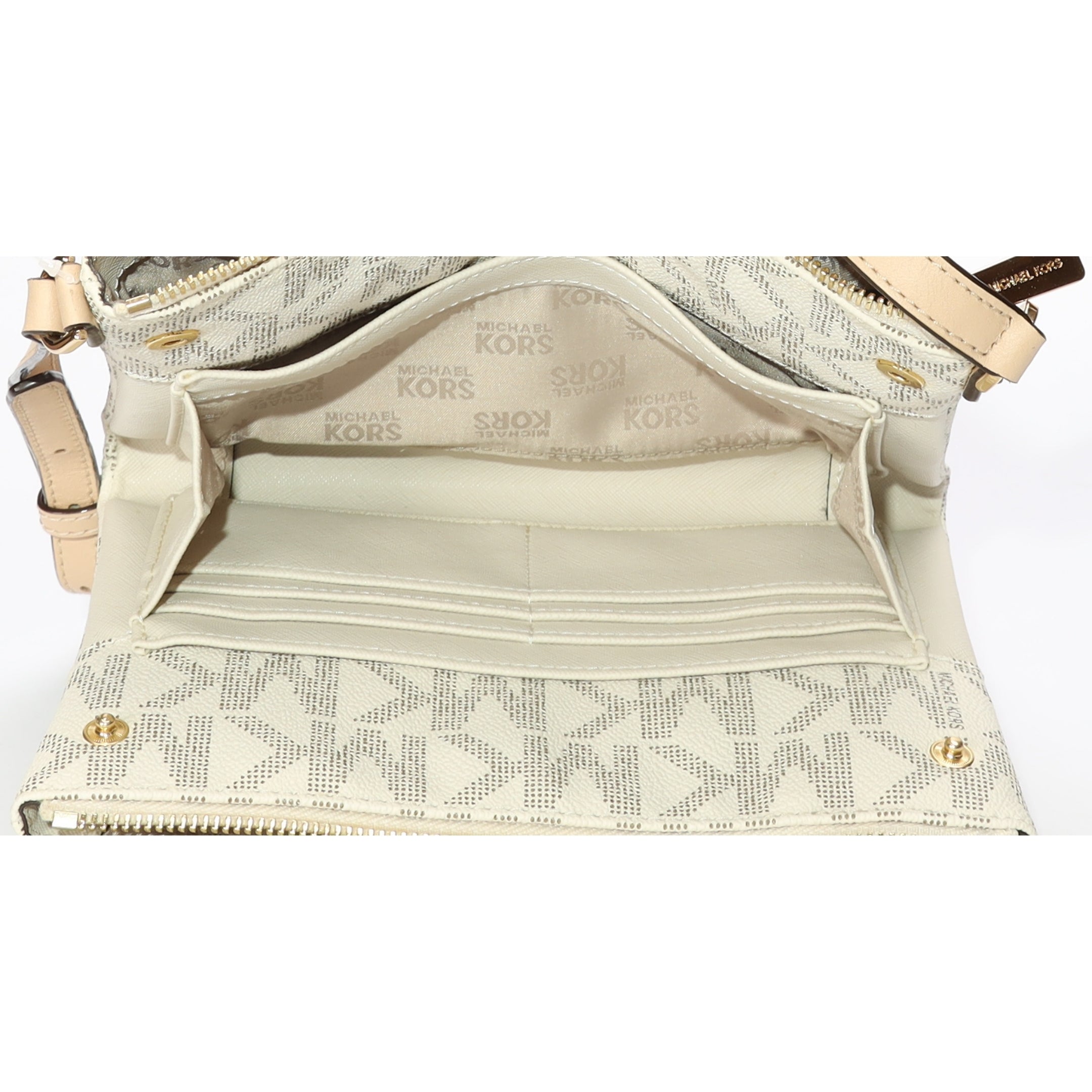 Michael Kors White Monogram Crossbody Bag