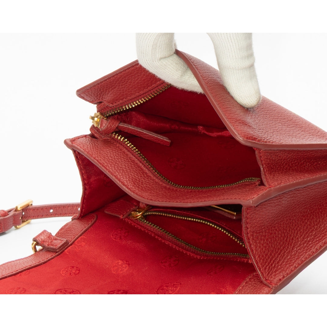 Tory Burch Britten Red Flap Crossbody Bag