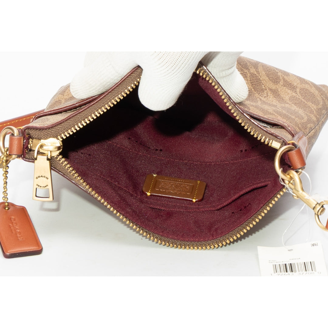Coach Kitt Signature Jacquard Messenger Crossbody Bag