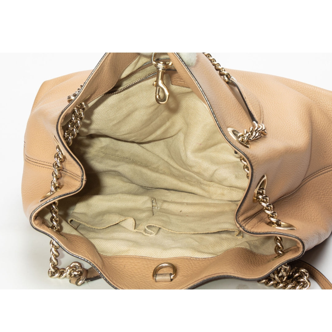 Gucci Brown Camelia Soho Tote