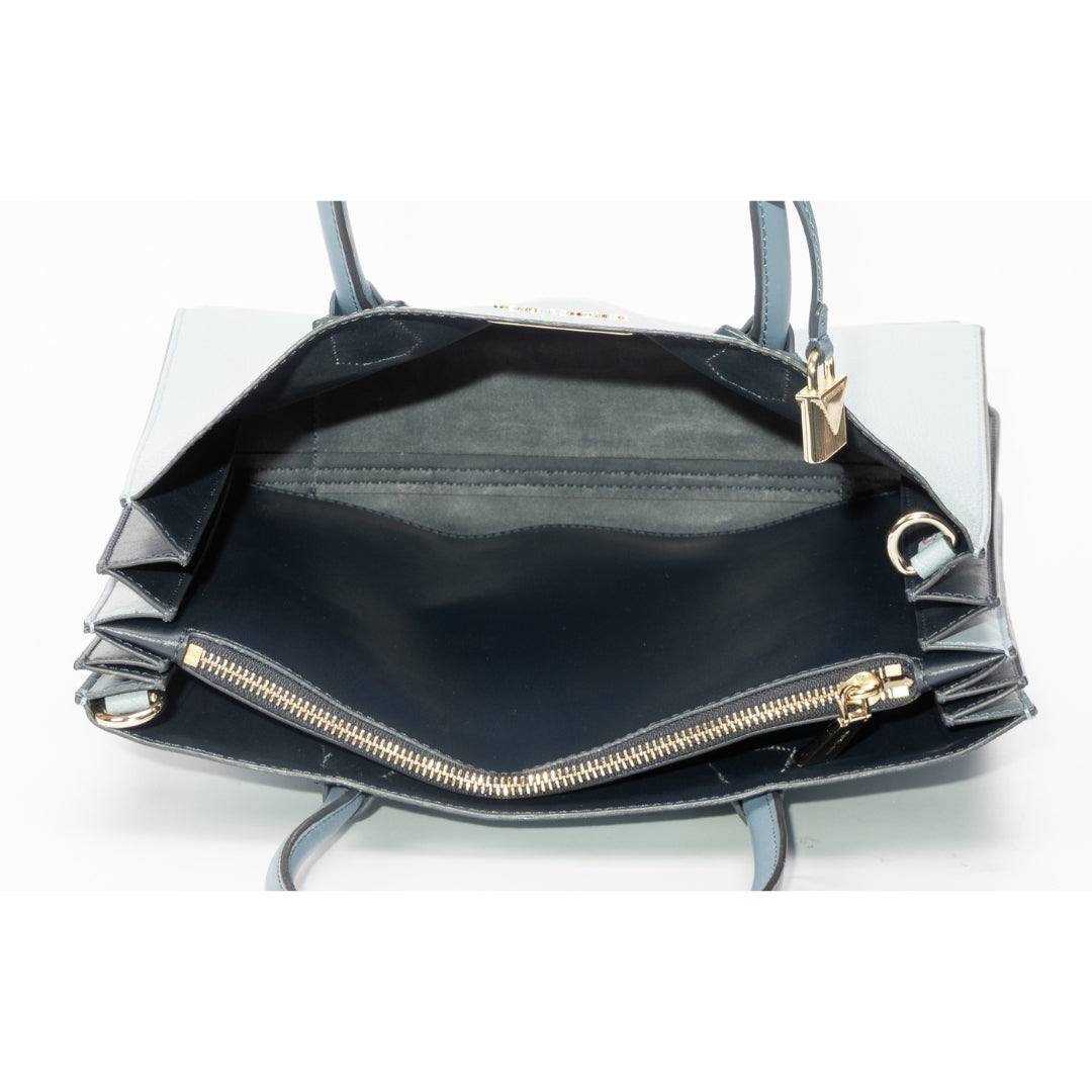 Michael Kors Mercer Pebbled Leather Accordion Tote Bag