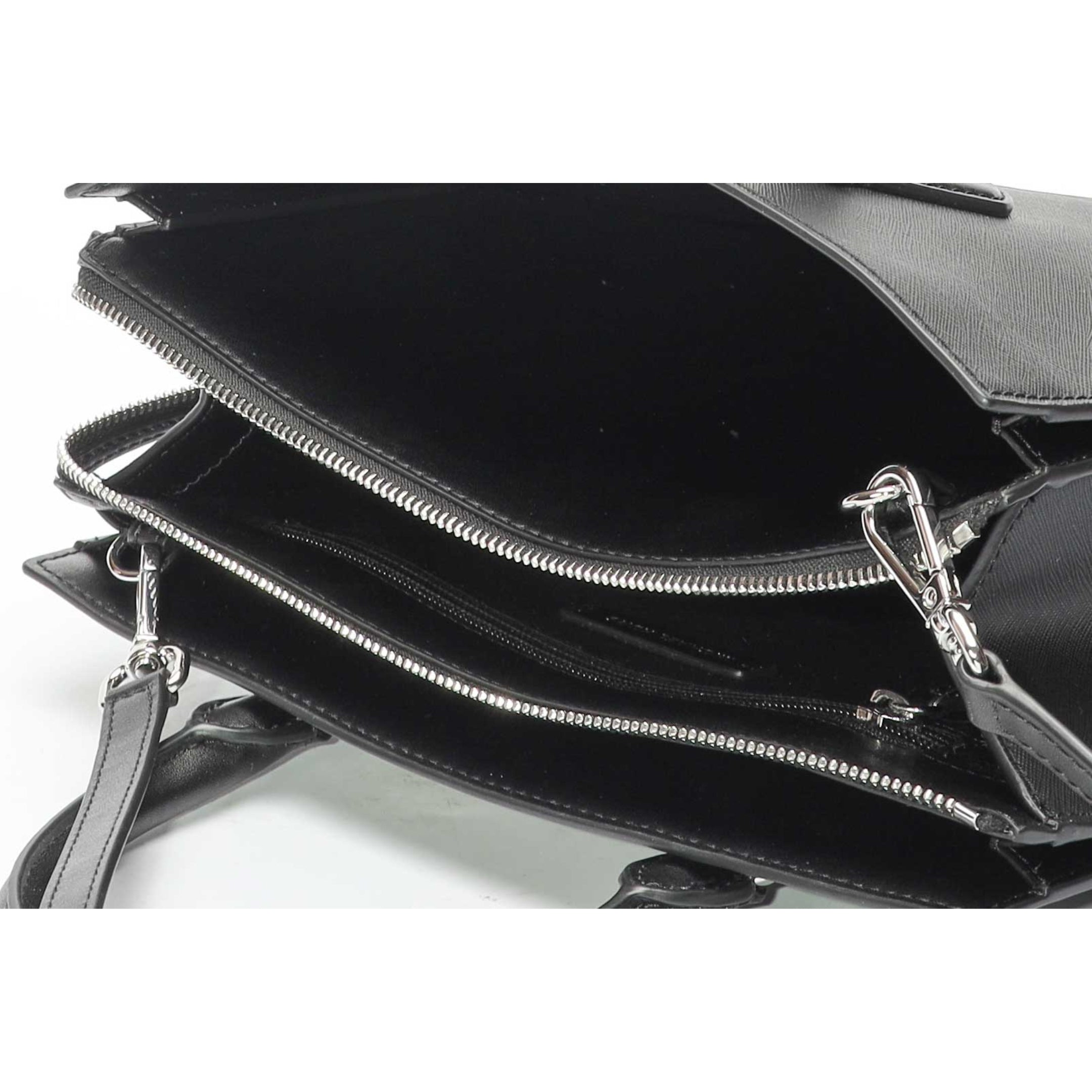 Michael Kors Marilyn Black Medium Satchel Crossbody Bag