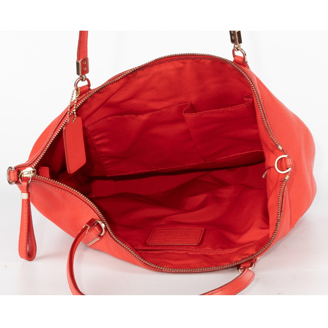 Coach Madison Kelsey Pebble Leather Shoulder Bag