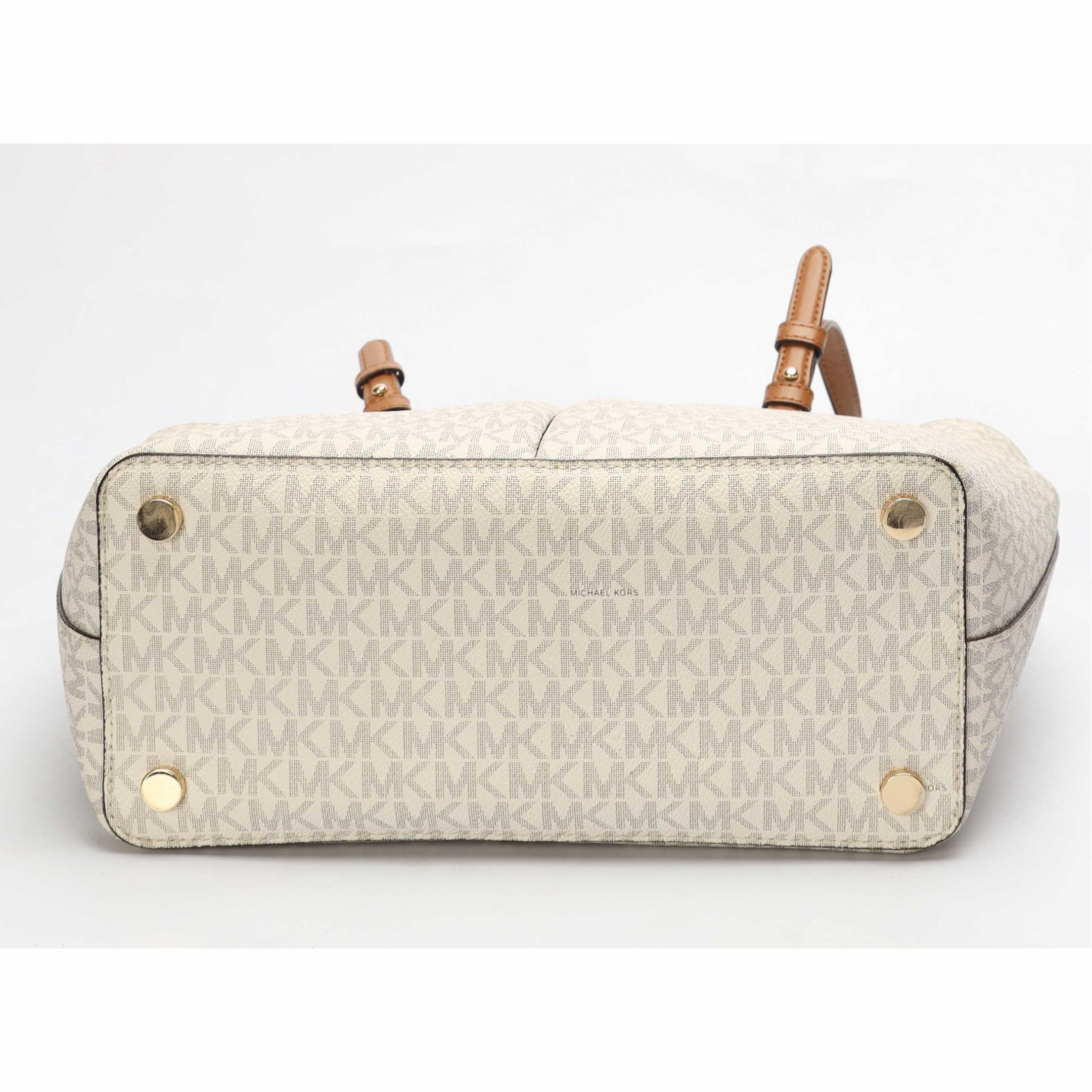 Michael Kors Vanilla Logo Bedford Tote