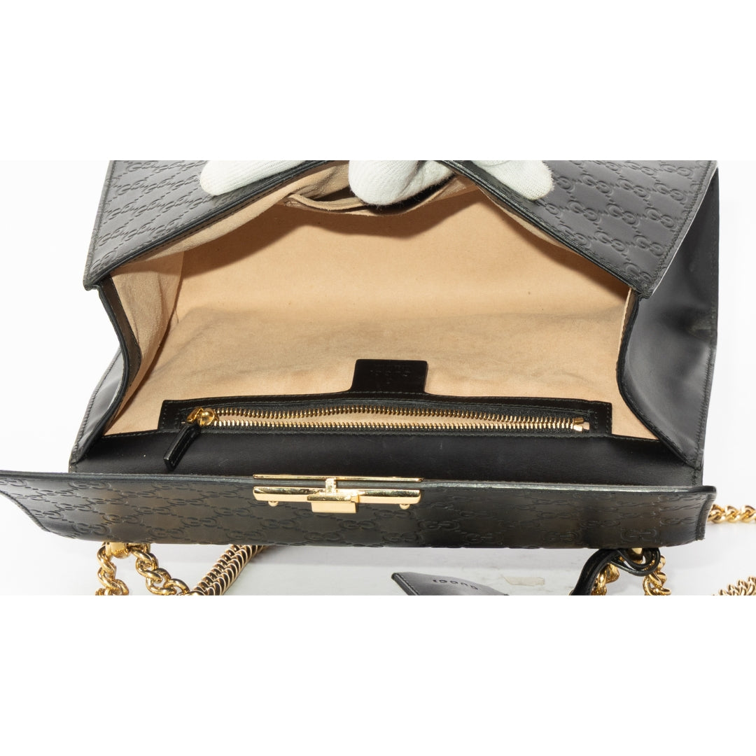 Gucci Guccissima Emily Padlock Shoulder Bag