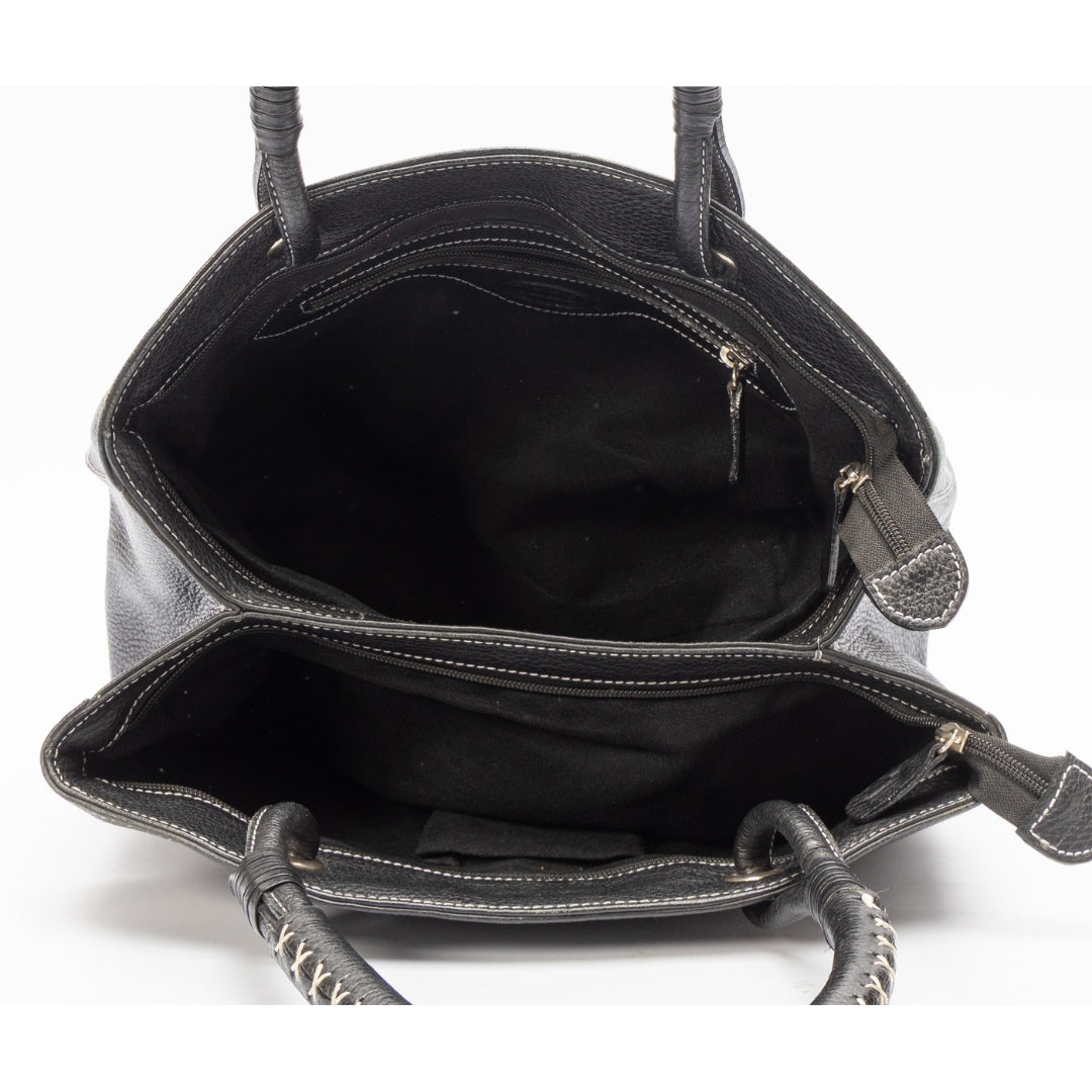 Tod's Black Leather Shoulder Bag