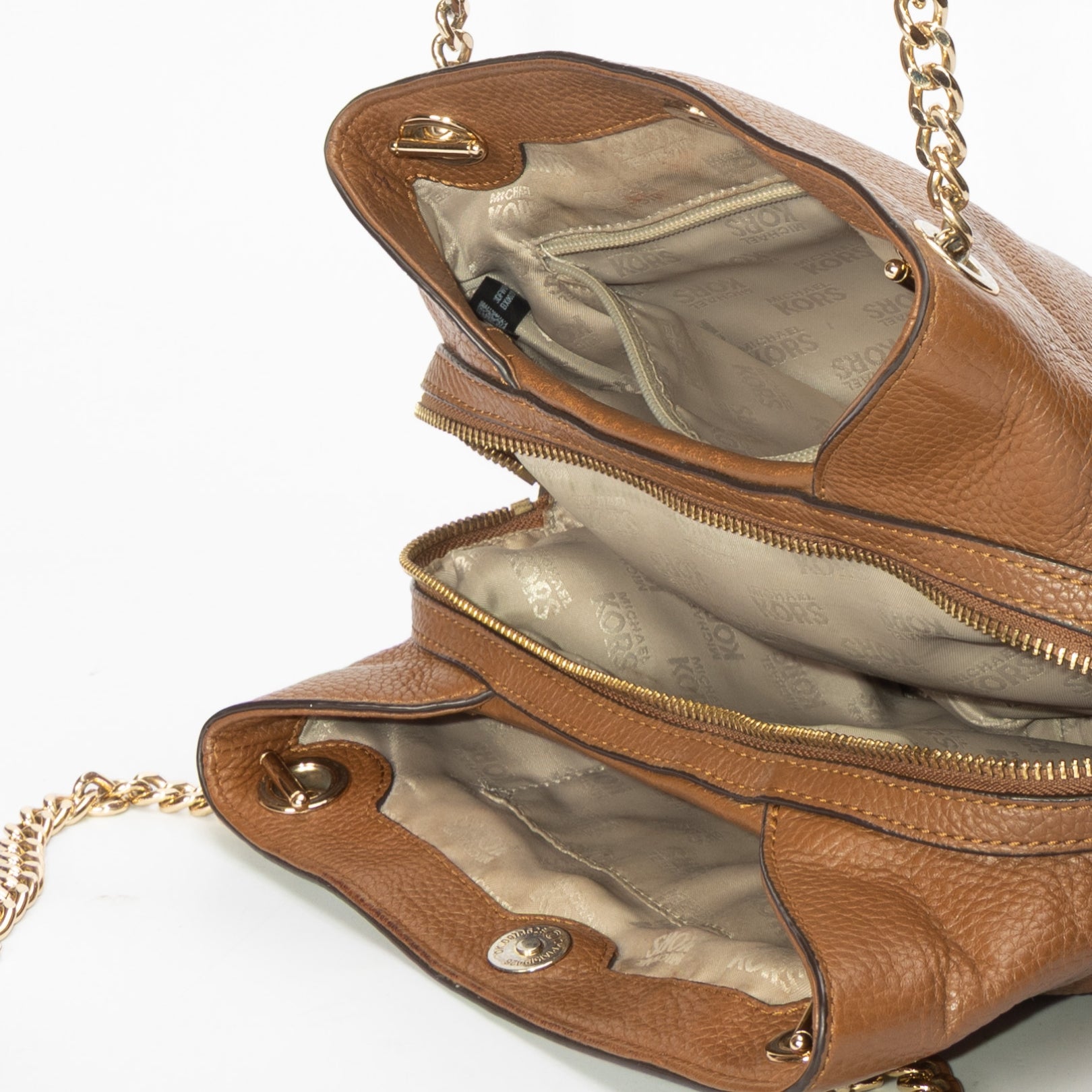 Michael Kors Brown Jet Set Travel Hobo Bag
