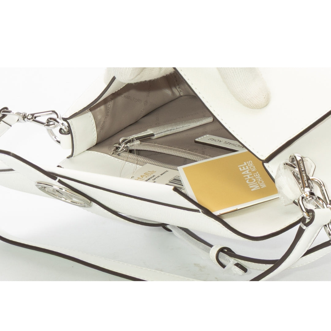 Michael Kors Greenwich White Convertible Shoulder Bag