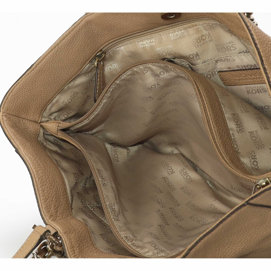 Michael Kors Beige Harper Chain Tote
