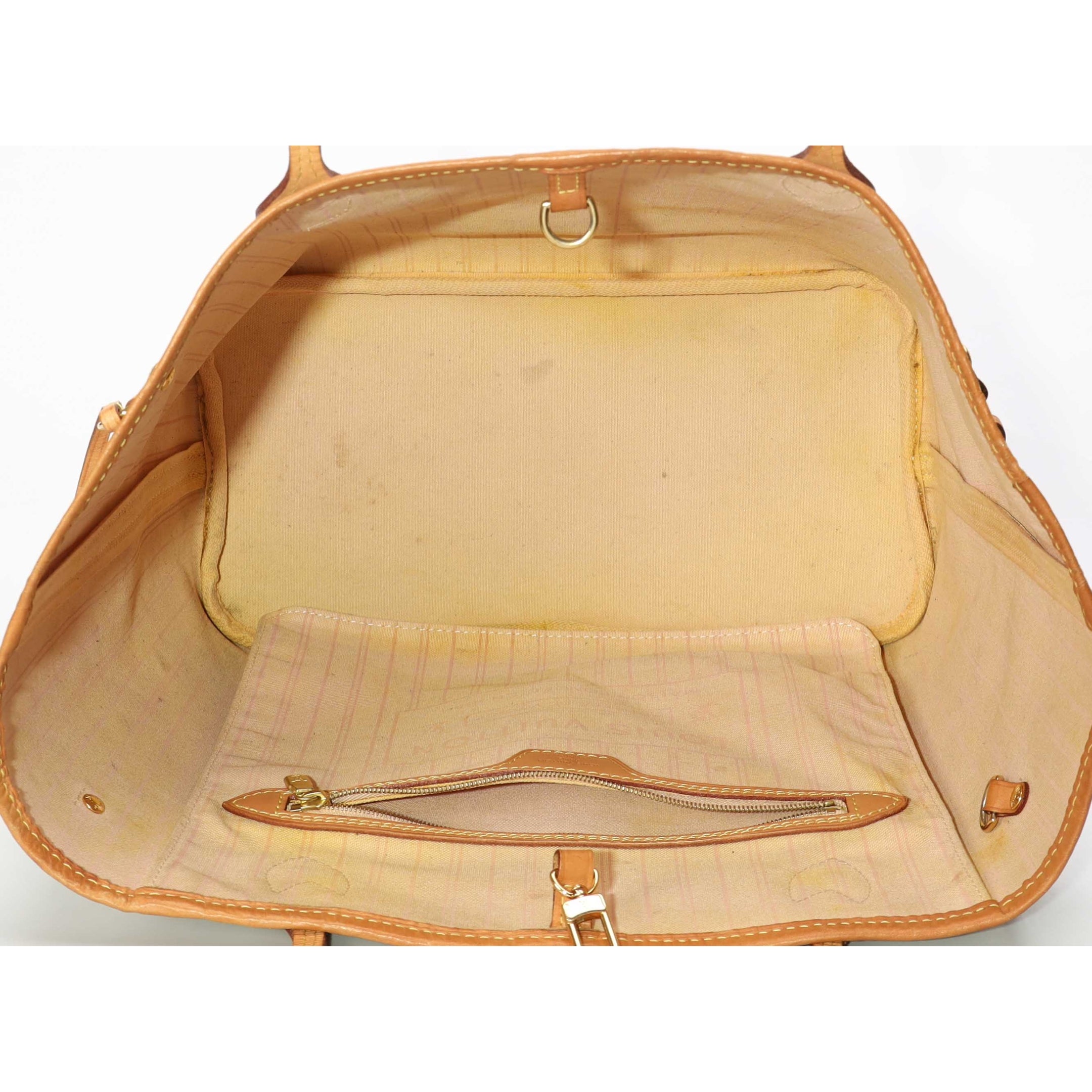 Louis Vuitton Beige Neverfull Tote
