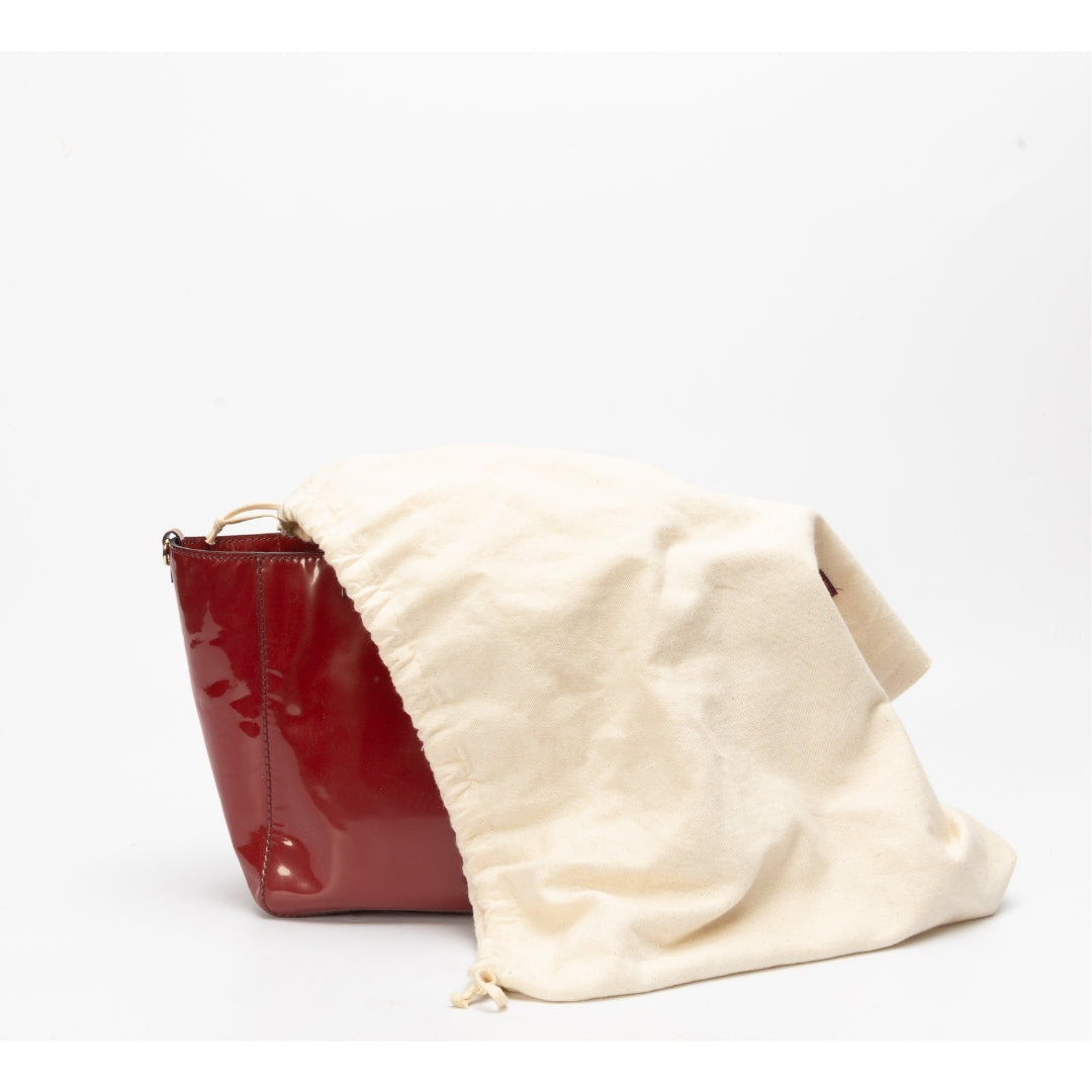 Valentino Red Leather Rockstud Trapeze Tote