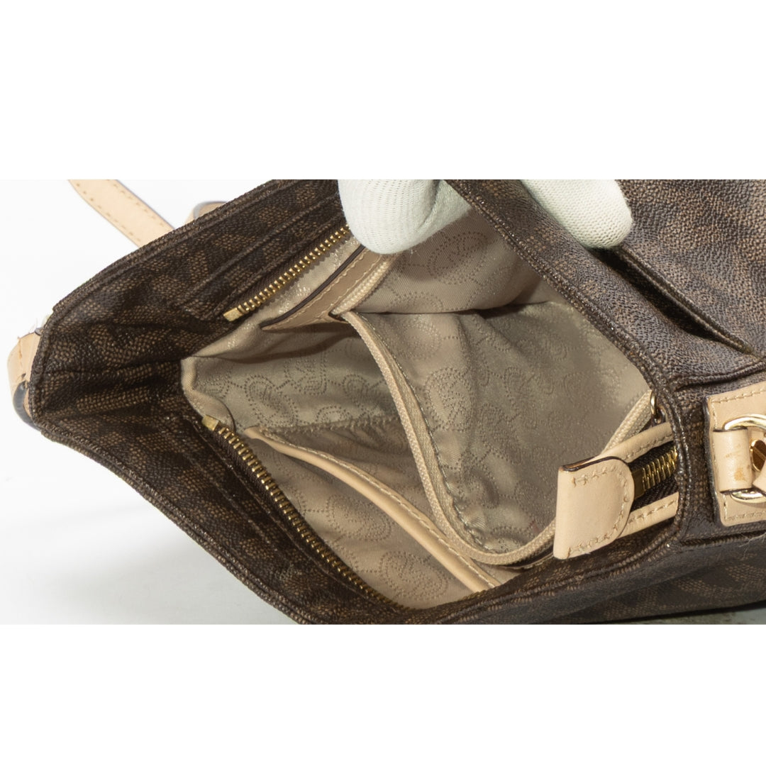 Michael Kors Jet Set Travel Brown Messenger Bag