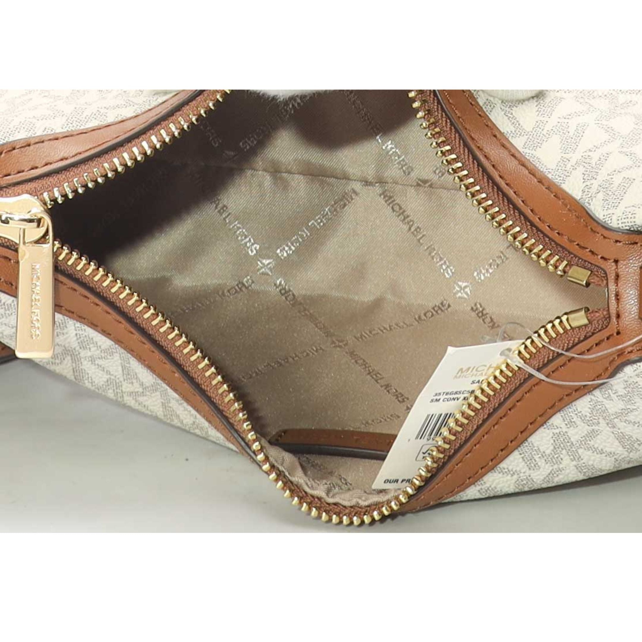 Michael Kors Sammy Vanilla Logo Crossbody Bag