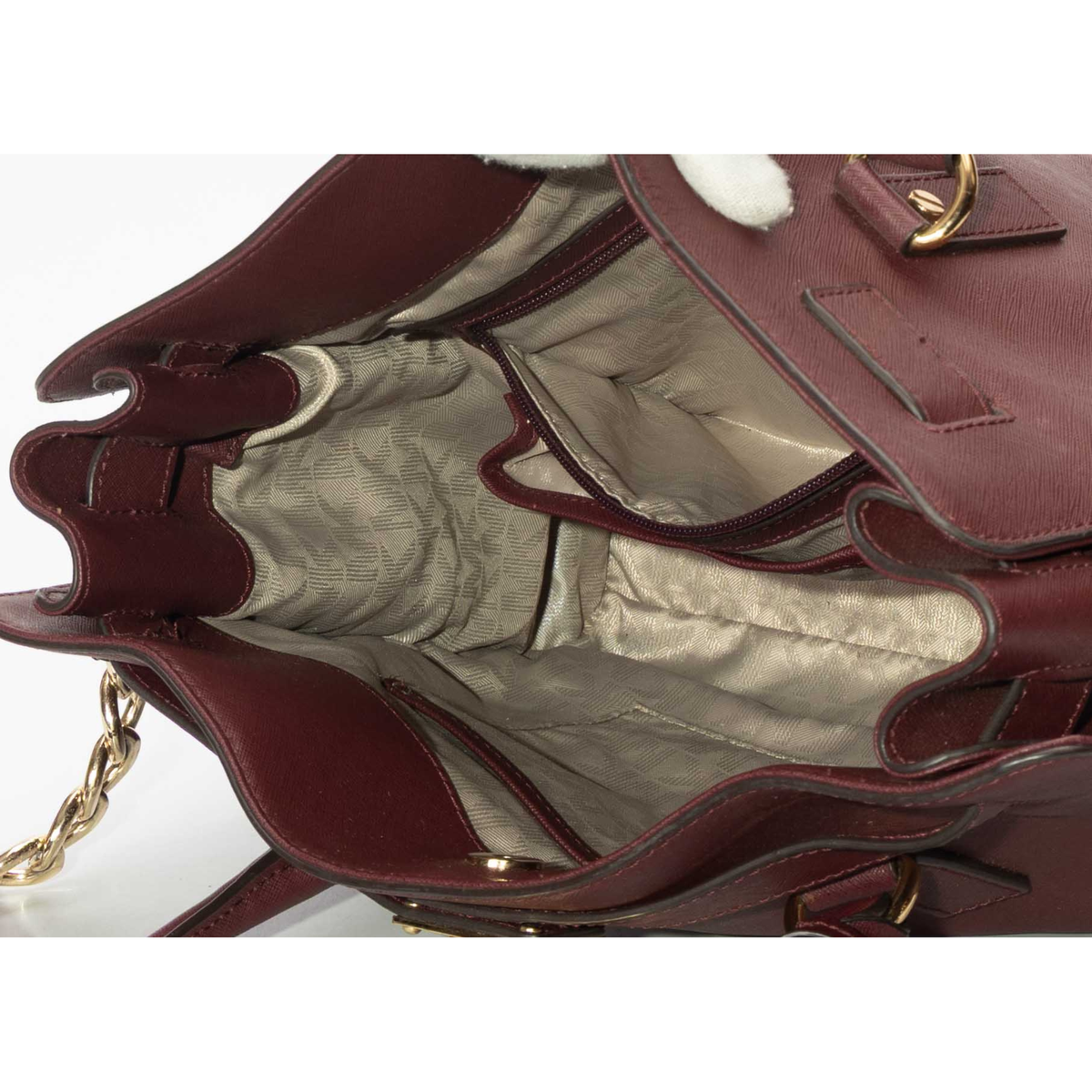 Michael Kors Hamilton Burgundy Convertible Satchel