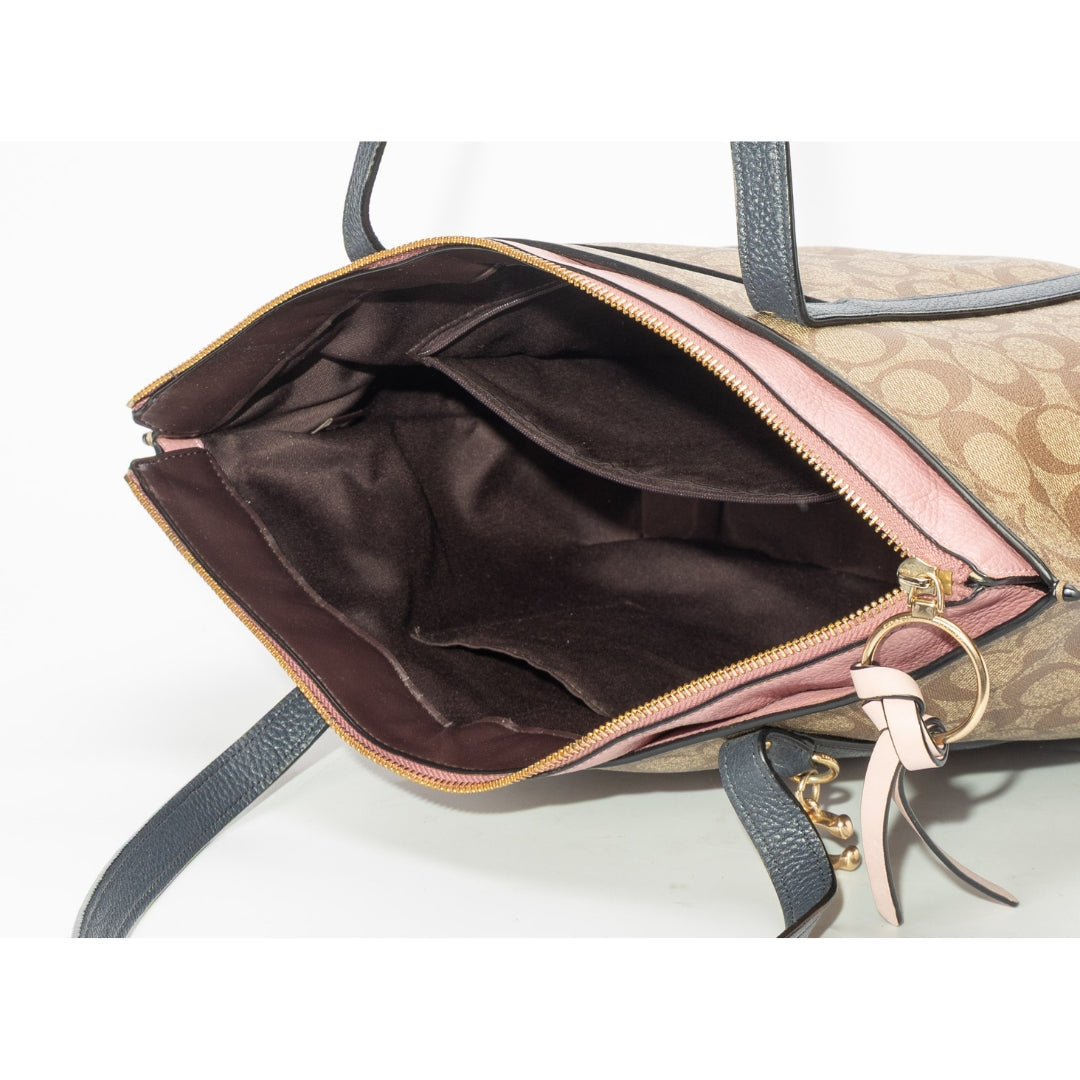 Coach Colorblock Signature Canvas May Tote Bag
