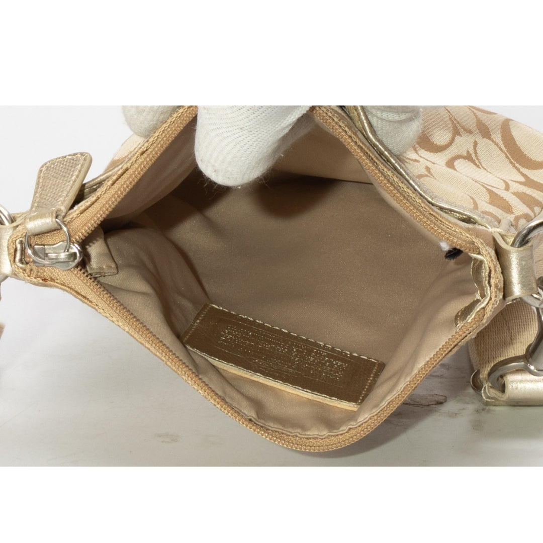 Coach Signature Canvas File Crossbody Bag