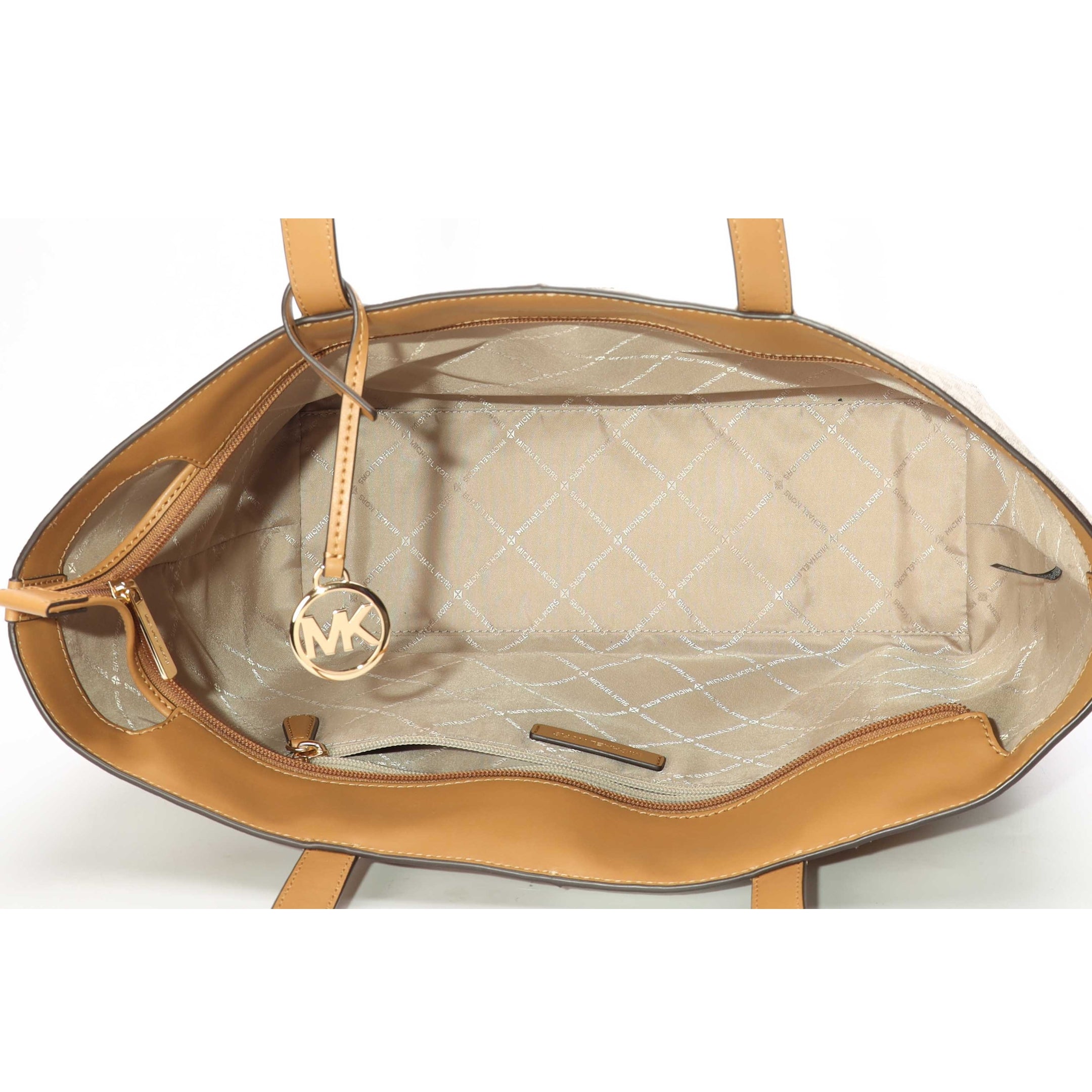Michael Kors Jet Set Medium Two-Tone Logo Tote