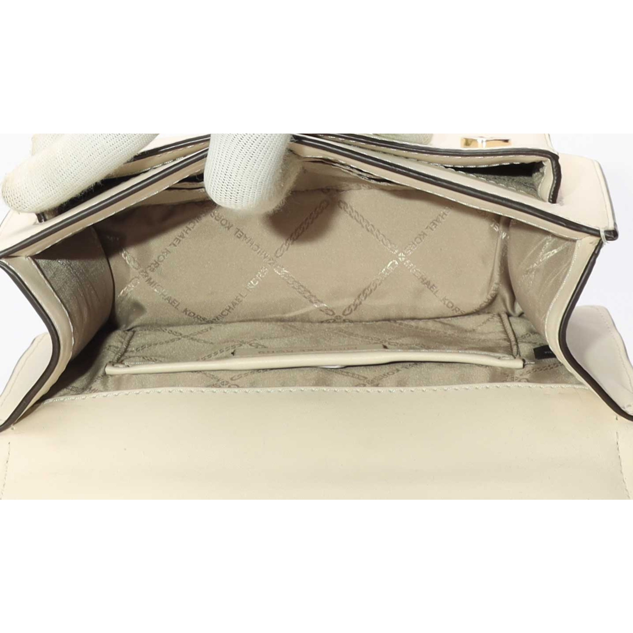 Michael Kors Heather White Shoulder Bag