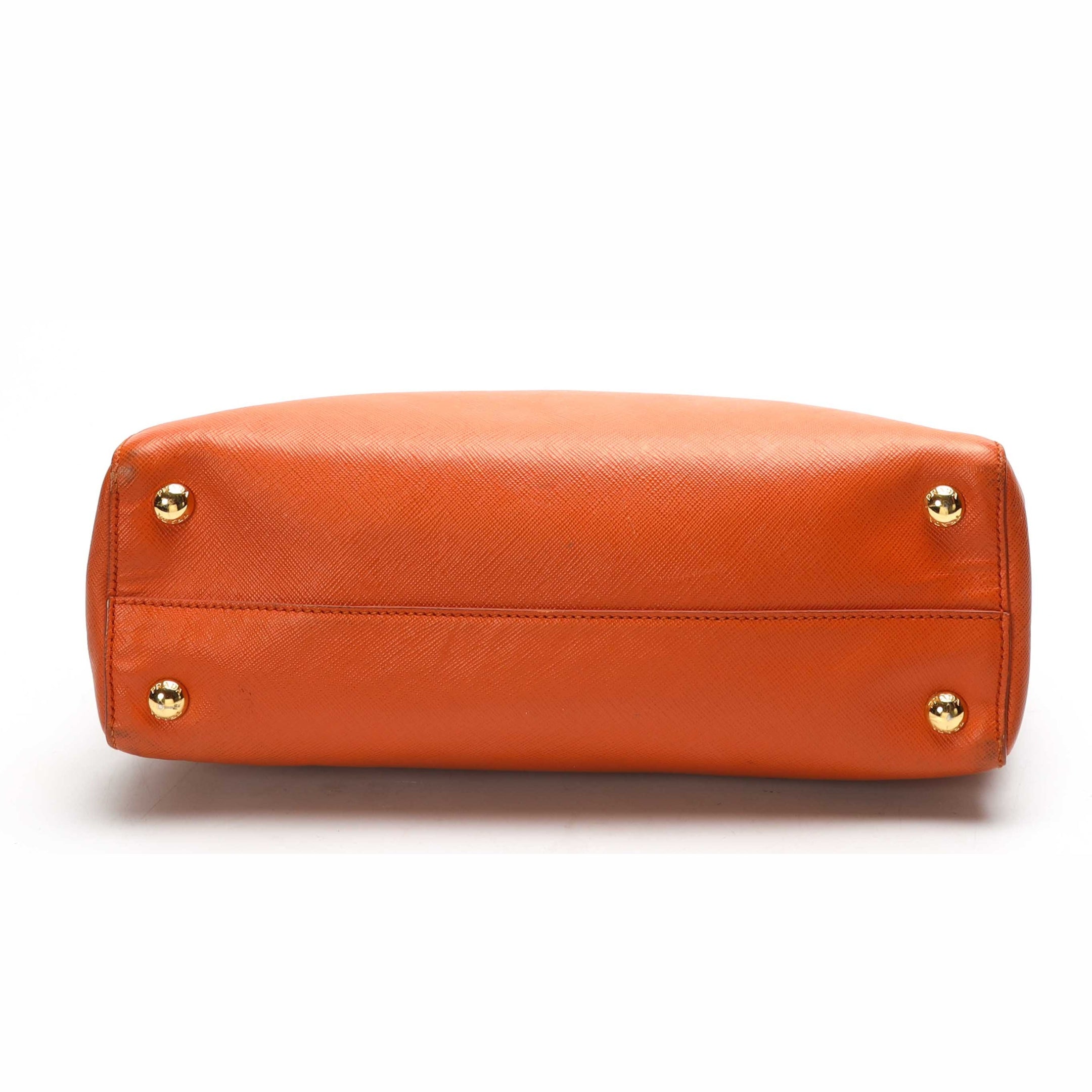 Prada Orange Parabole Convertible Tote