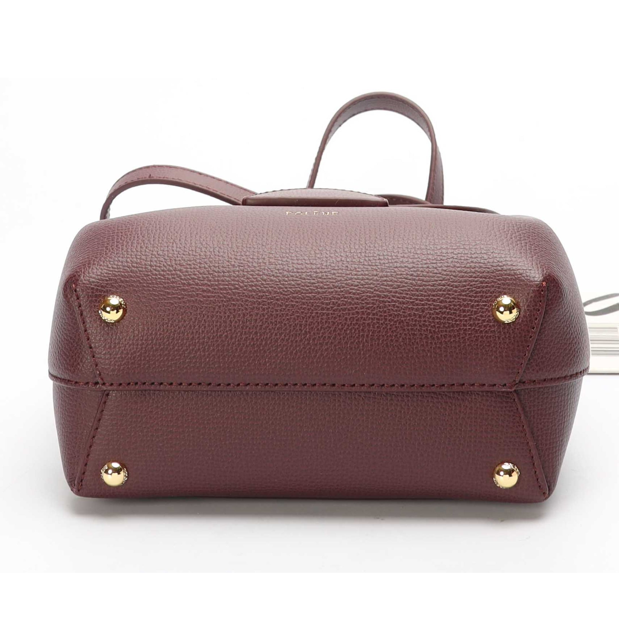 Polene Numéro Un Nano Burgundy Crossbody Bag
