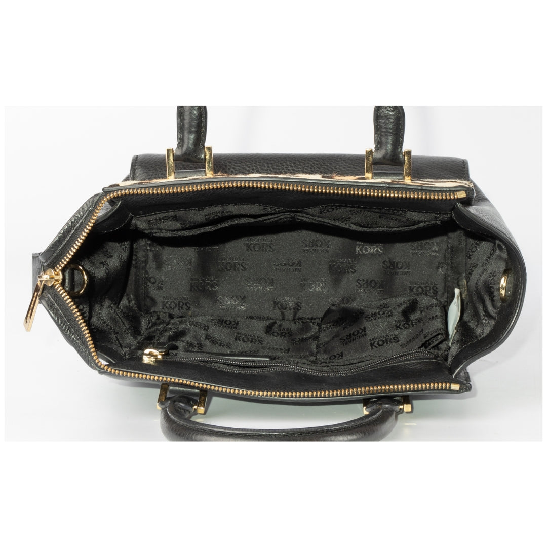 Michael Kors Animal Hair Print Leather Crossbody Bag