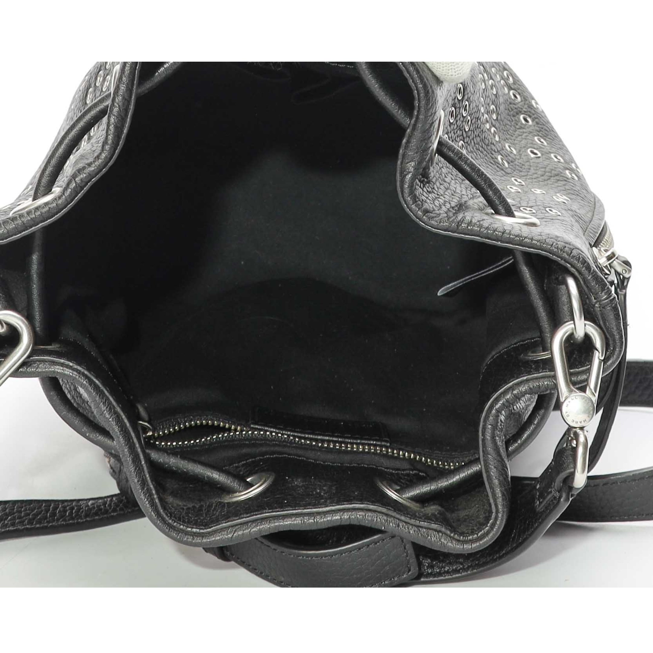 Marc Jacobs Black Studded Bucket Bag