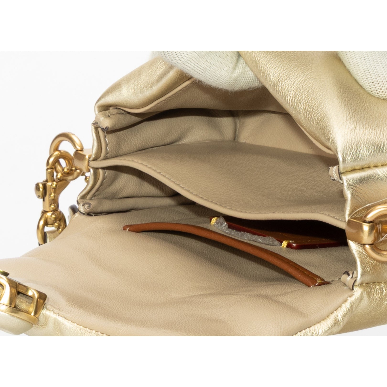 Coach Gold Pillow Tabby Shoulder Bag