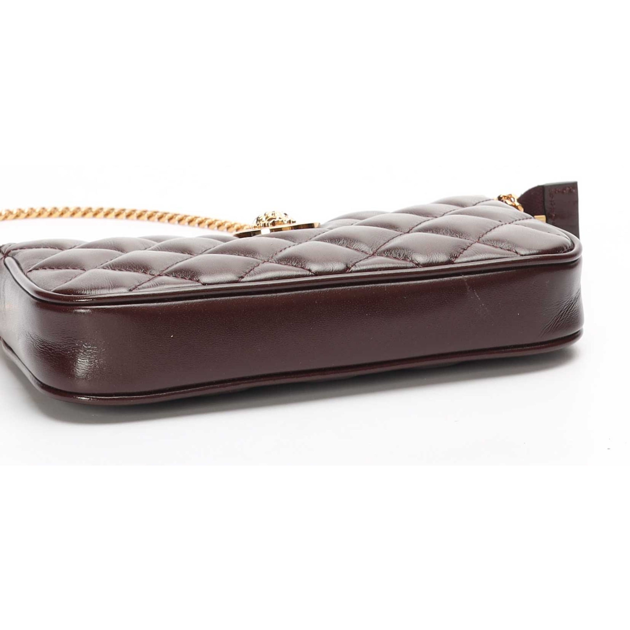 Versace La Medusa Quilted Shoulder Bag