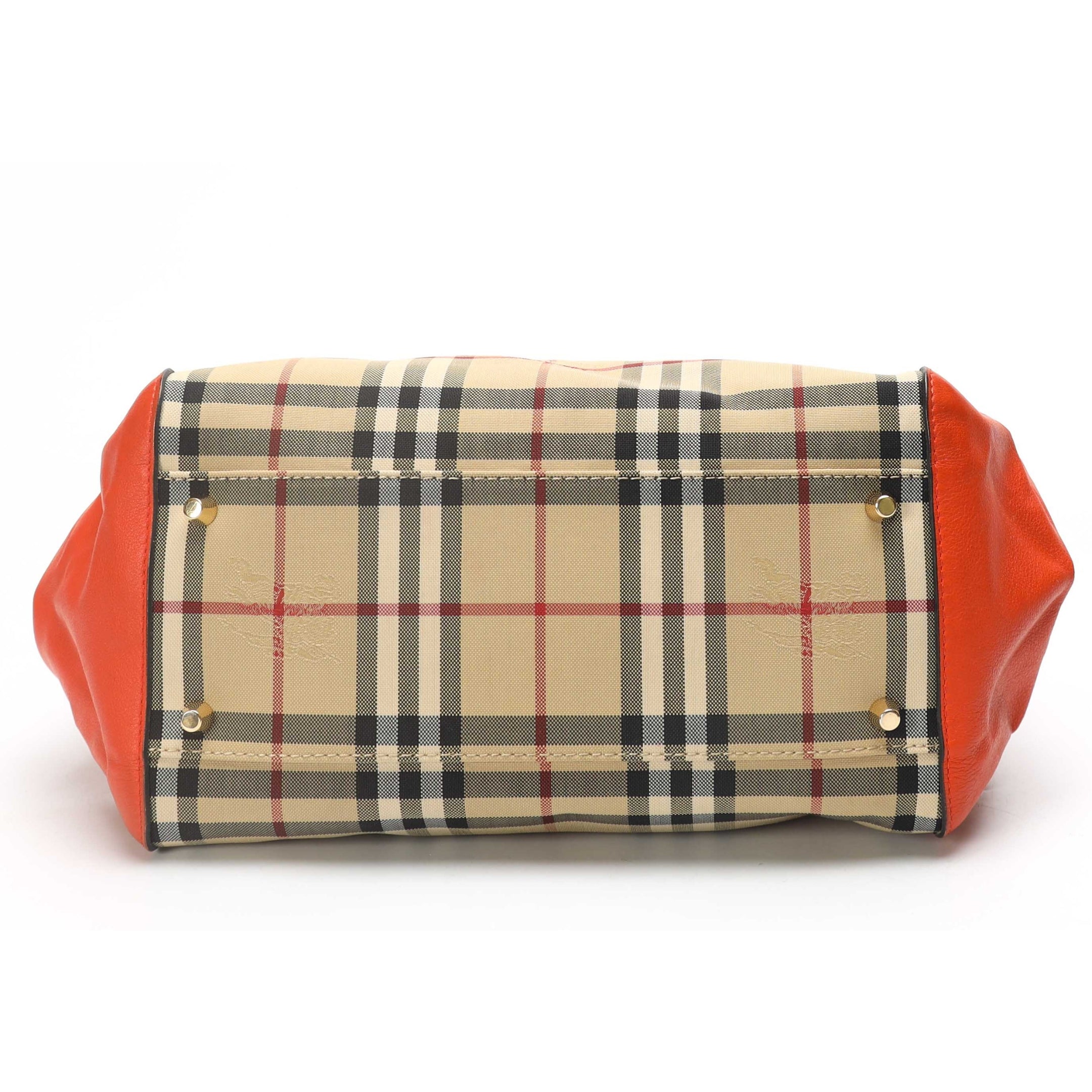 Burberry Red Horseferry Check Canvas Canterbury Tote