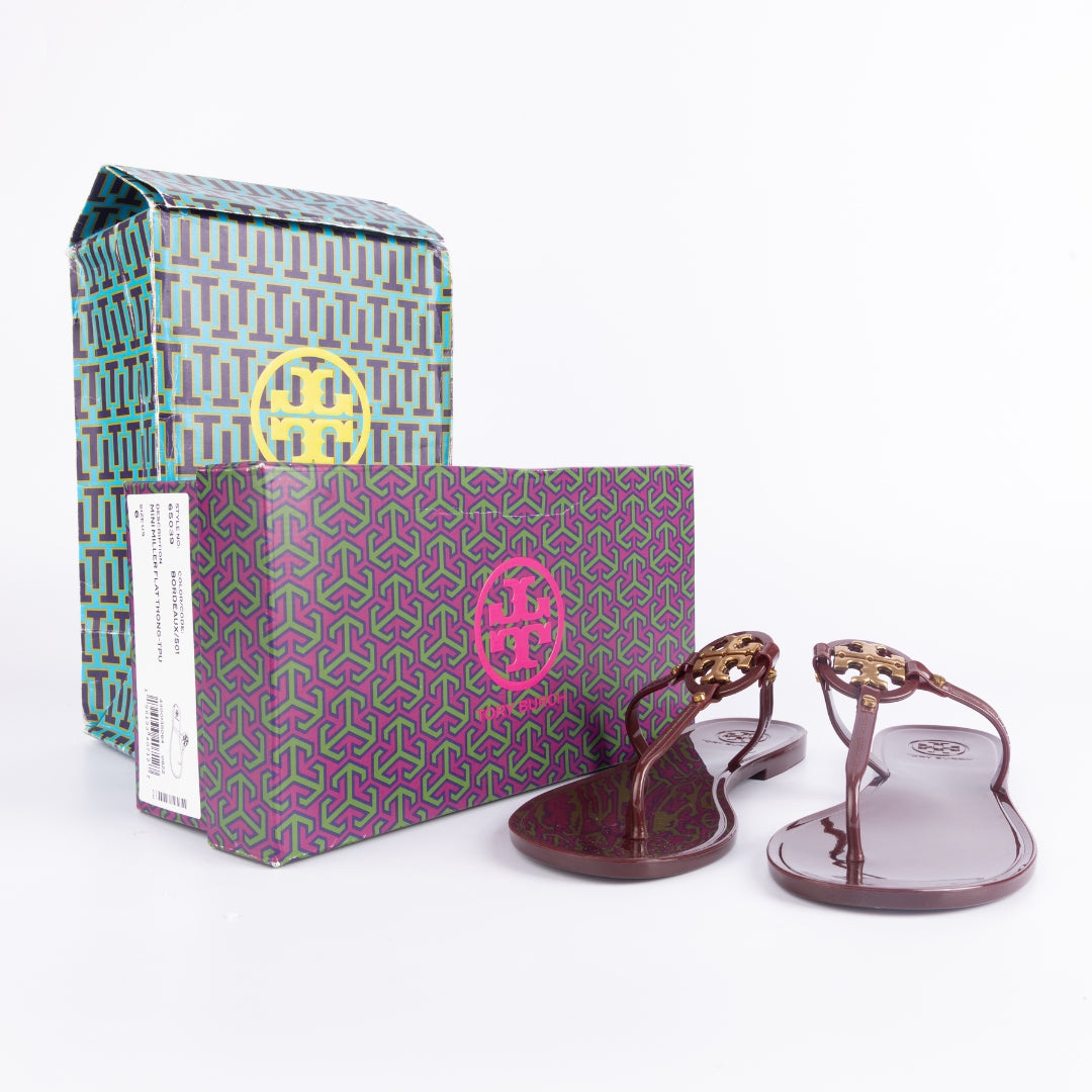 Tory Burch Mini Miller Thong-Strap Flat Sandals