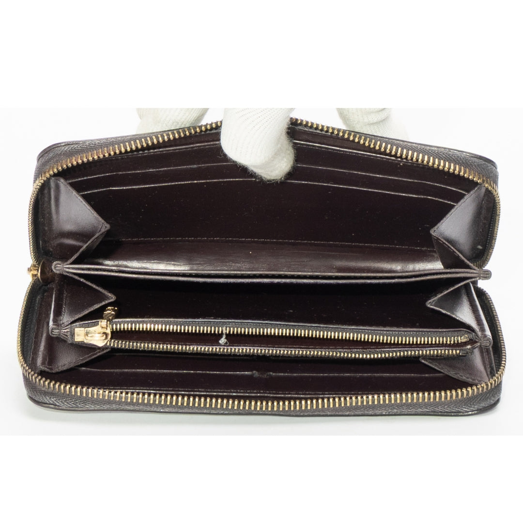 Louis Vuitton Burgundy Monogram Vernis Zippy Wallet